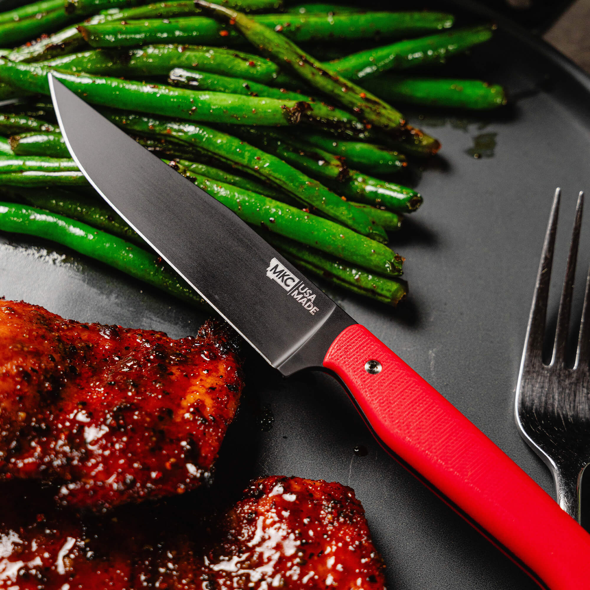 MKC STEAK KNIVES (SET OF 4) - PVD - RED