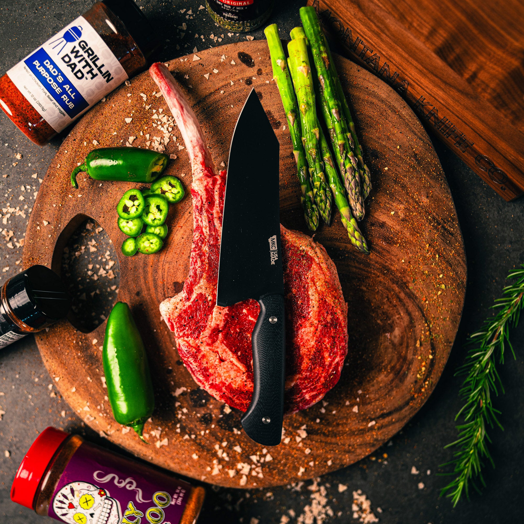 SMITH RIVER SANTOKU - BLACK