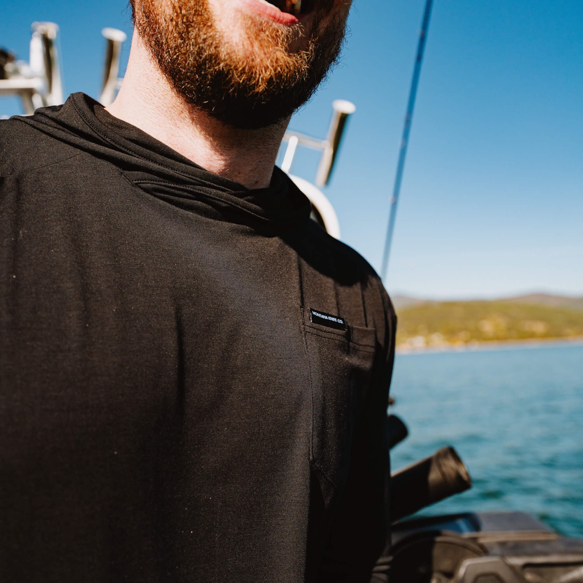 SUN RIVER BAMBOO HOODIE - BLACK