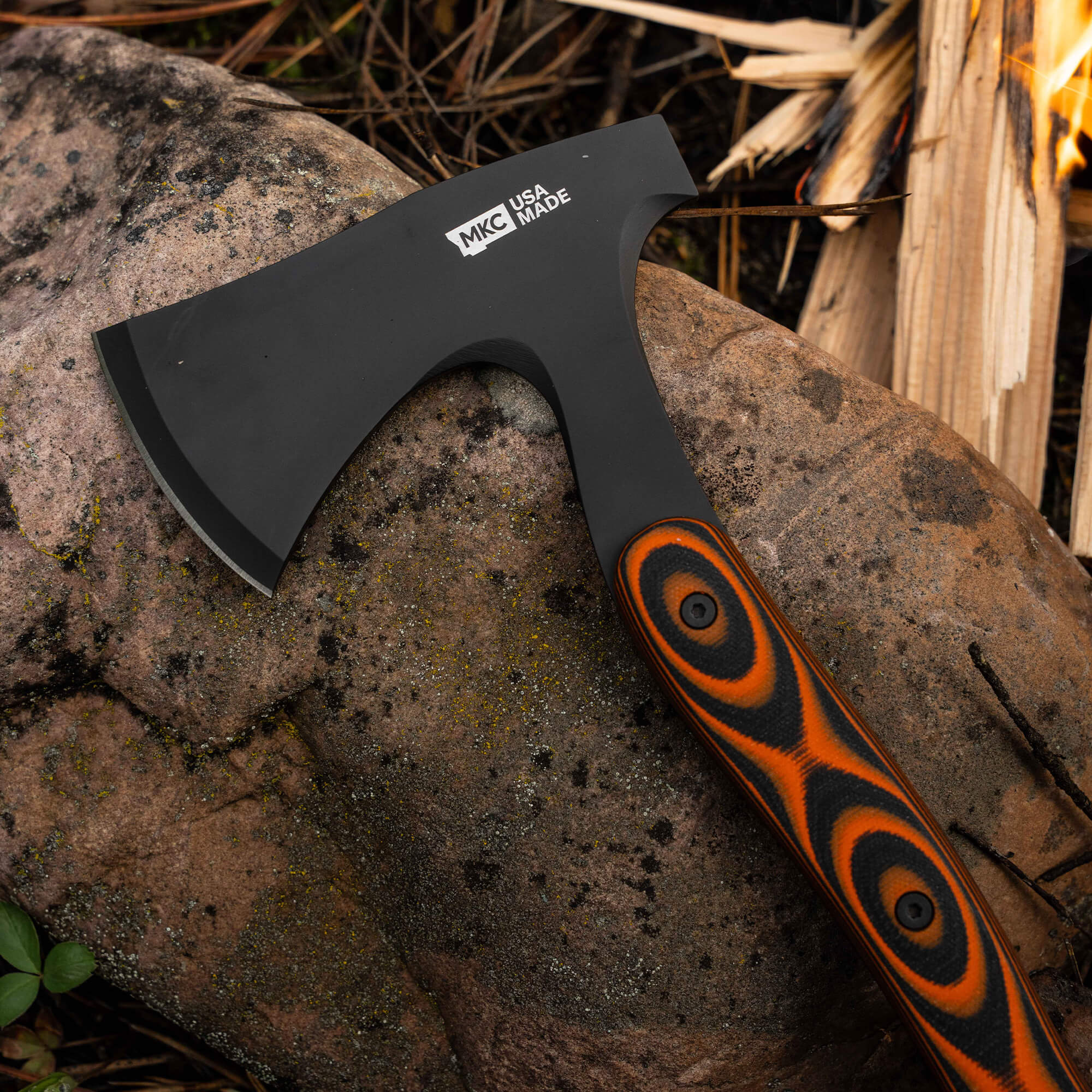 HELLGATE HATCHET - ORANGE & BLACK