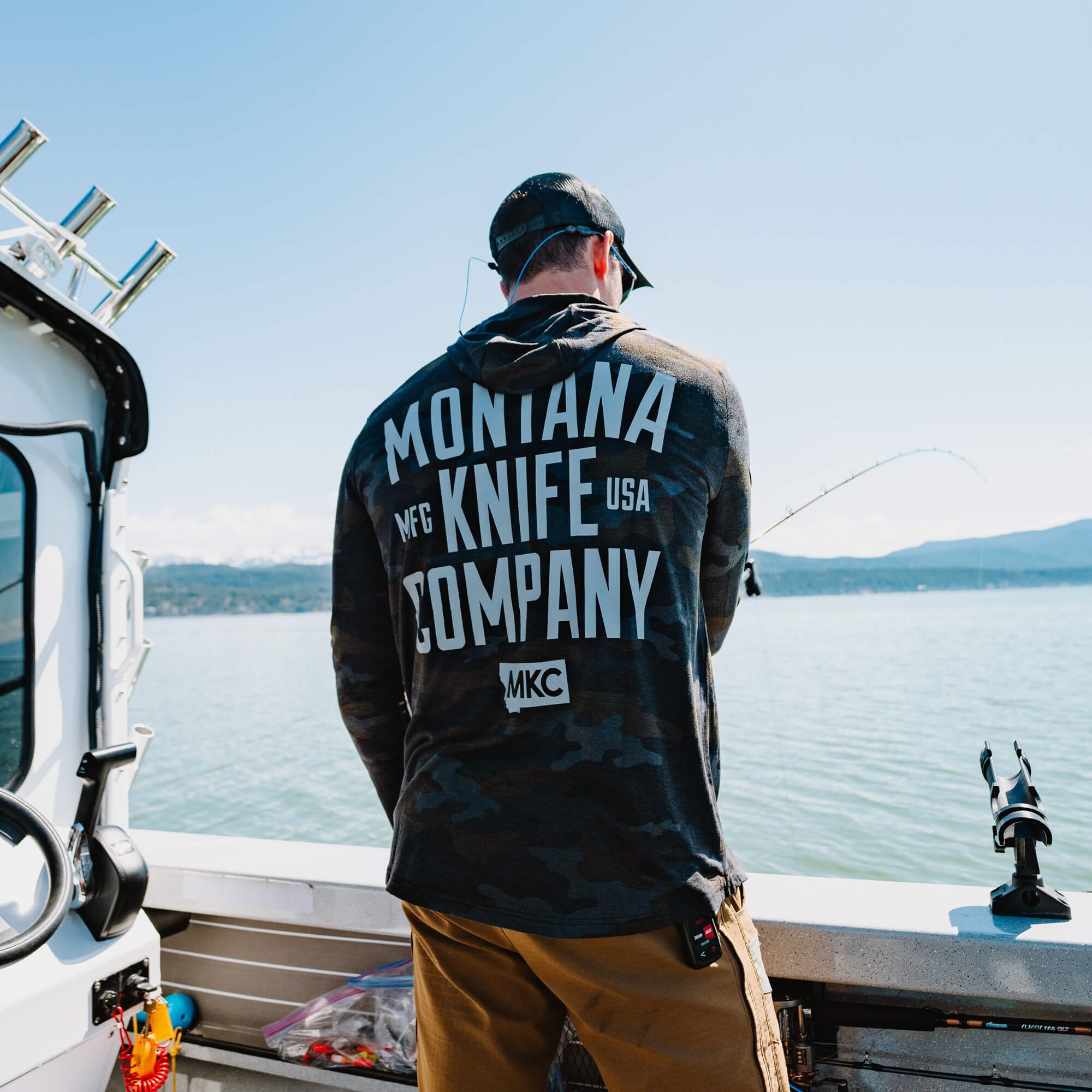 SUN RIVER BAMBOO HOODIE - DARK MKC CAMO