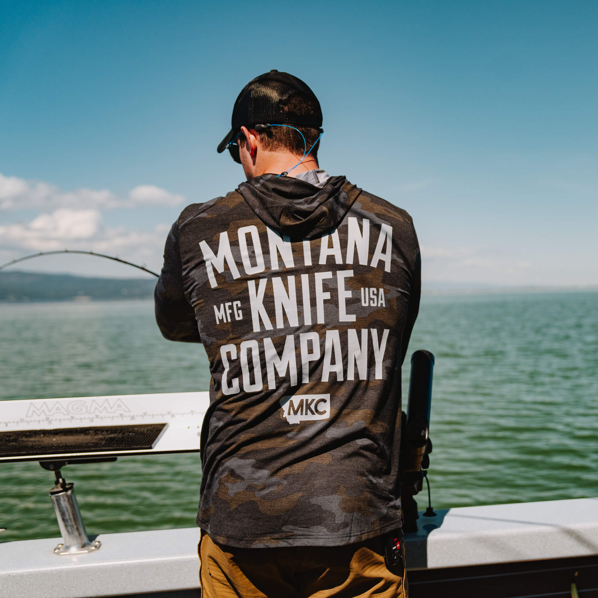 SUN RIVER BAMBOO HOODIE - DARK MKC CAMO