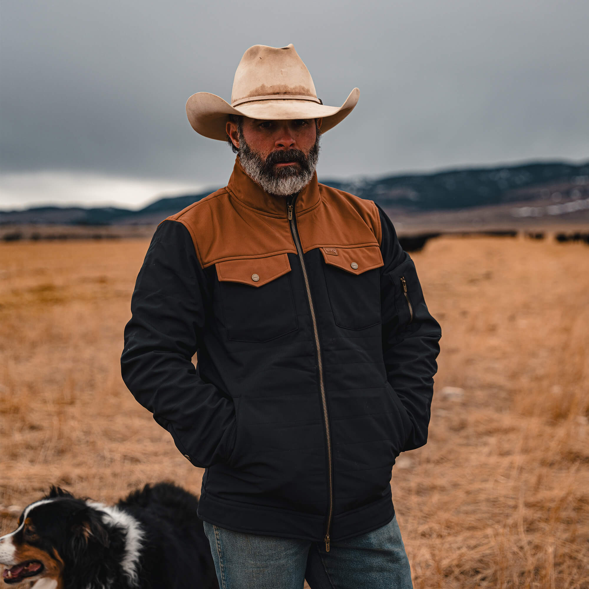 AUGUSTA JACKET - BLACK/COYOTE