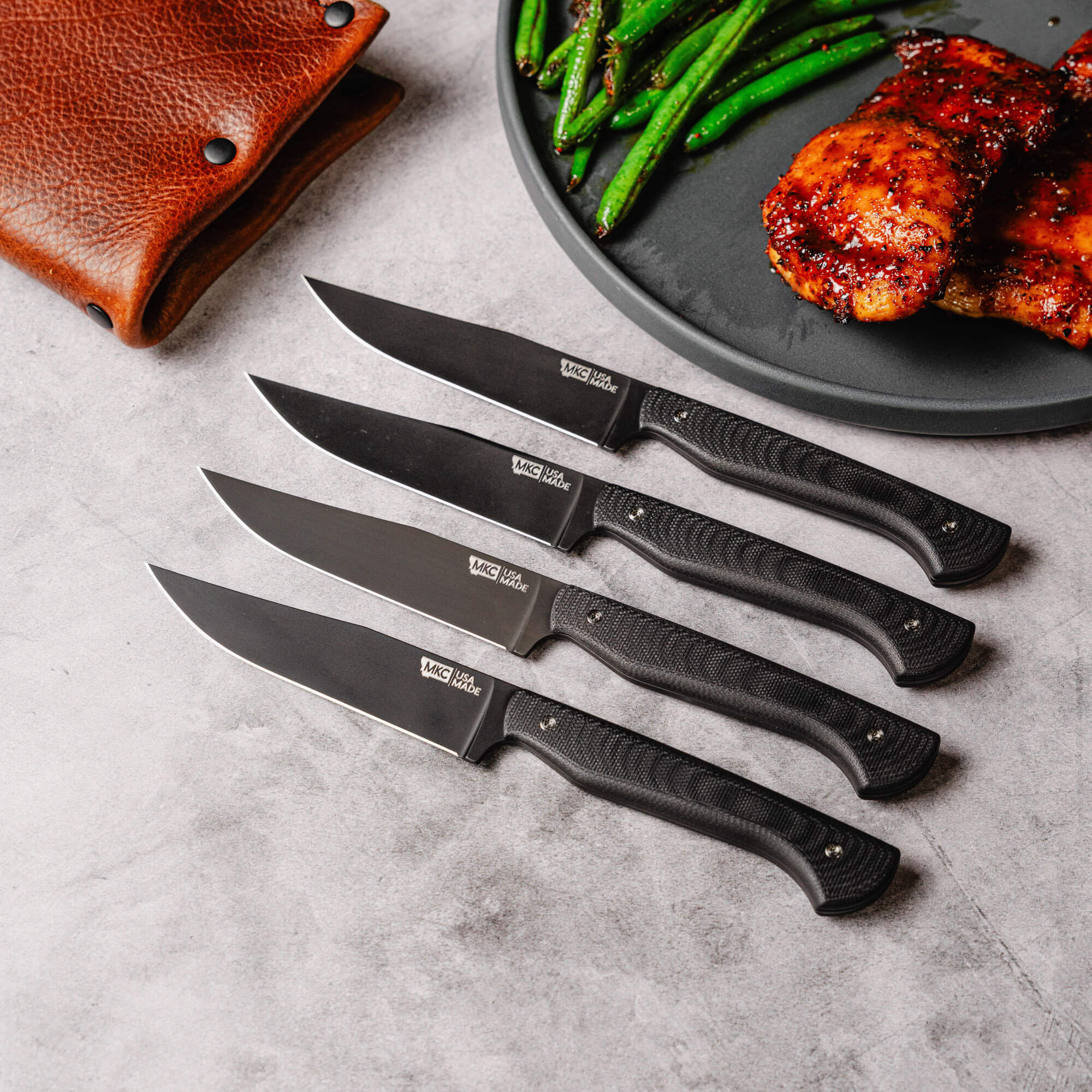MKC STEAK KNIVES (SET OF 4) - PVD - BLACK