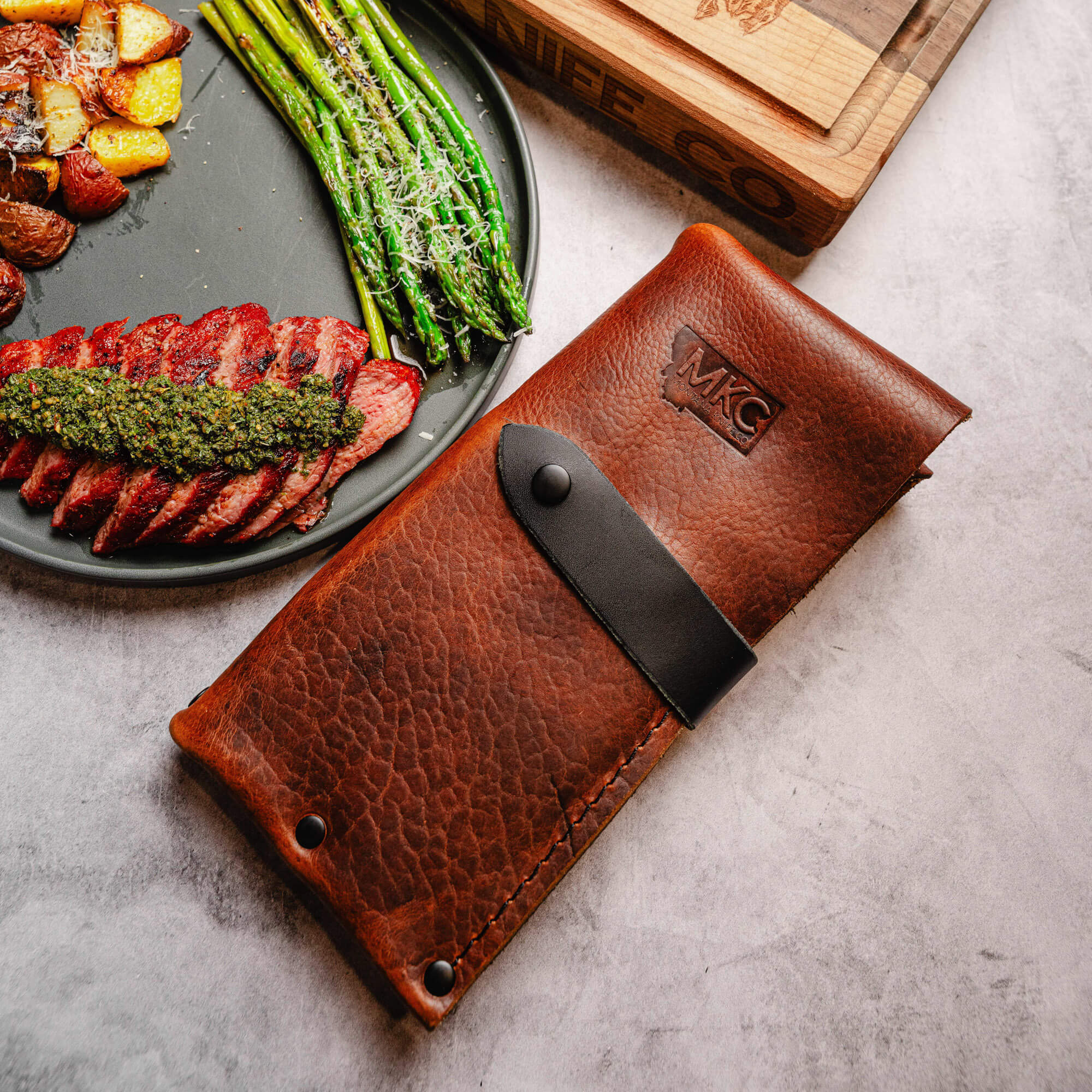 MKC STEAK KNIVES (SET OF 4) - PVD - ORANGE/BLACK