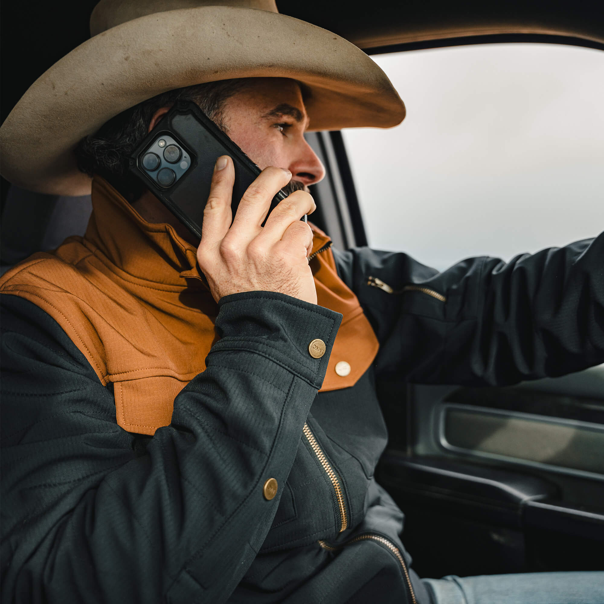 AUGUSTA JACKET - BLACK/COYOTE