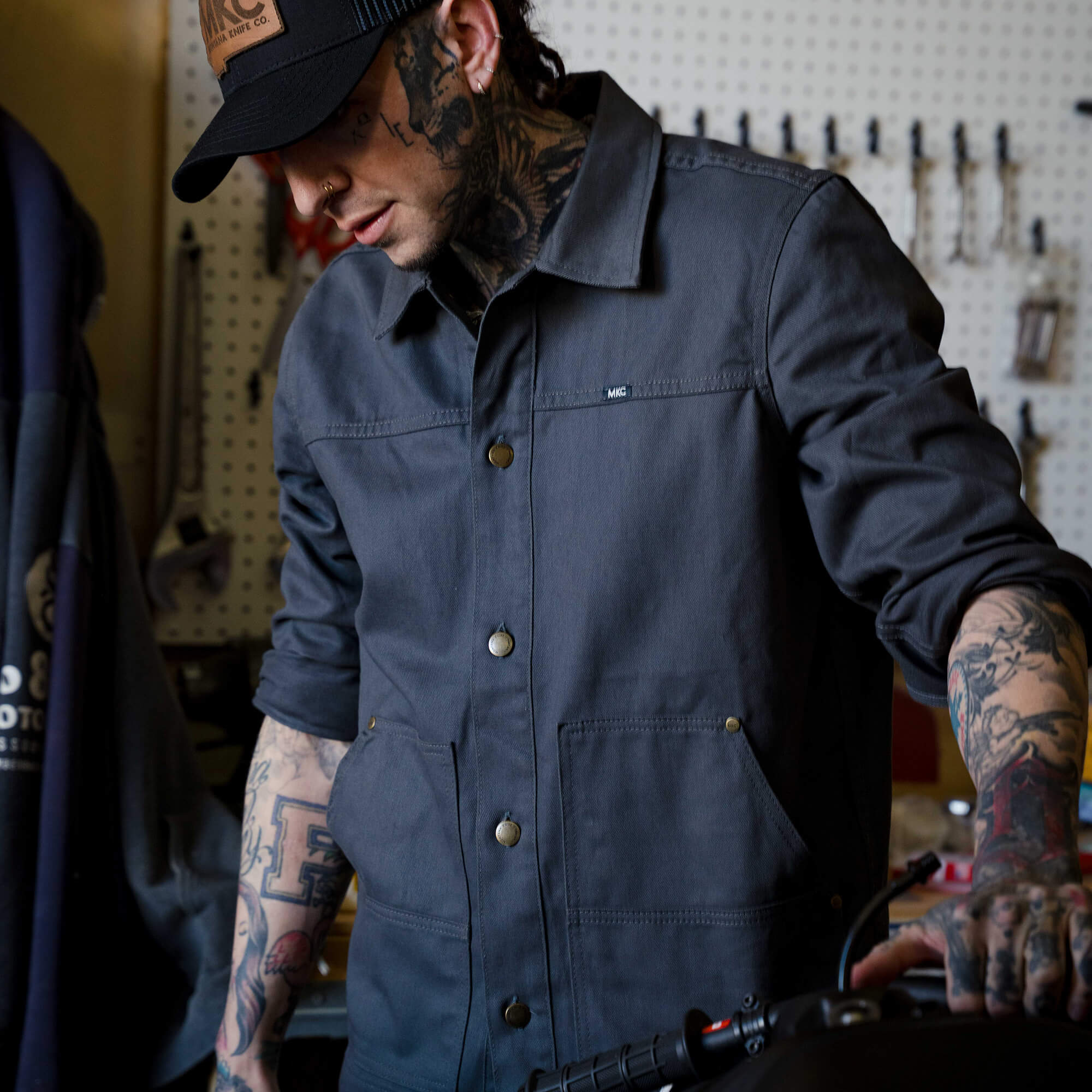 MKC WORK JACKET - CHARCOAL - USA MADE
