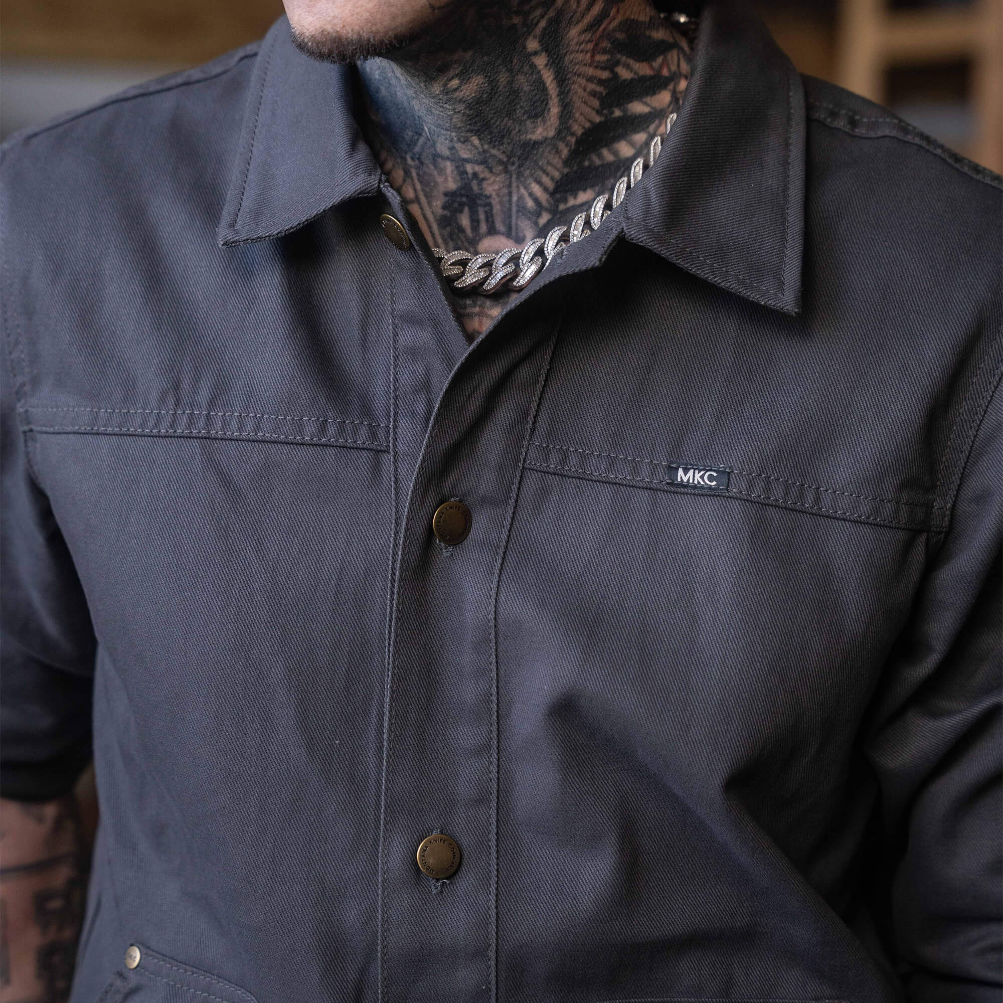 MKC WORK JACKET - CHARCOAL - USA MADE