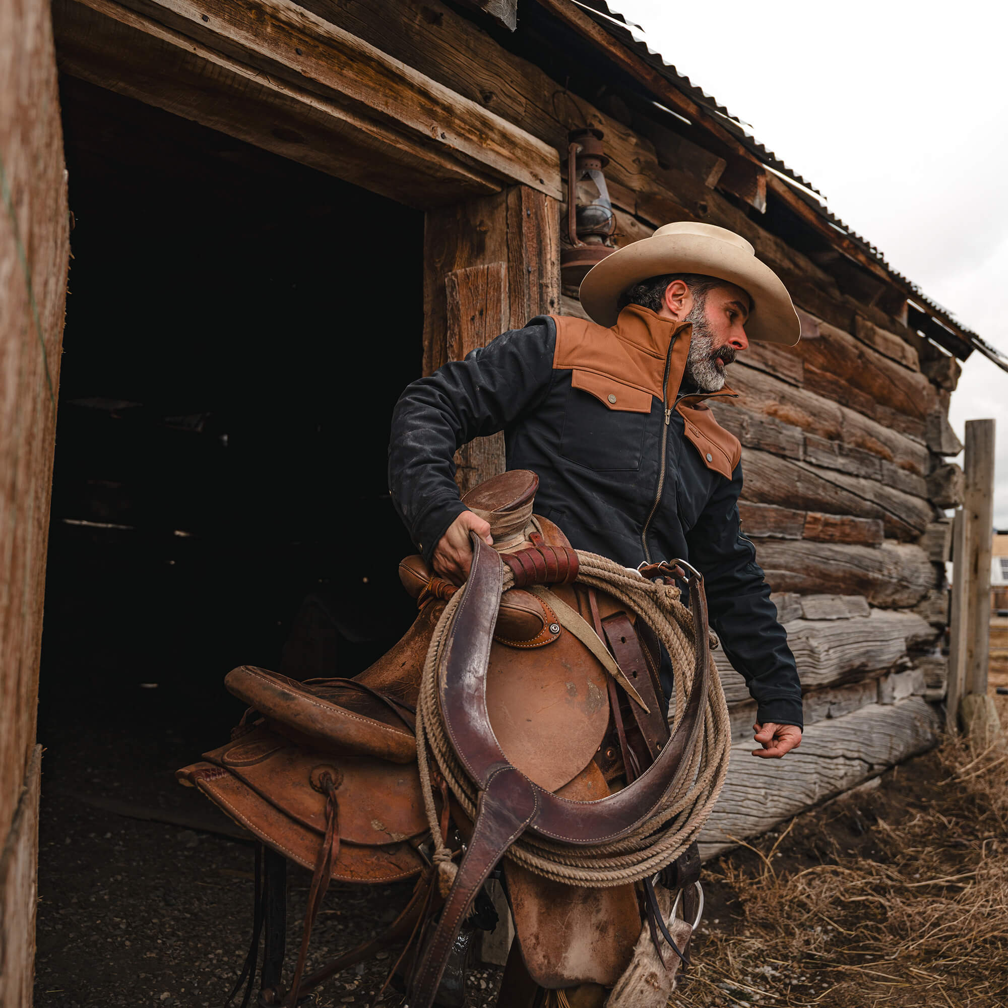 AUGUSTA JACKET - BLACK/COYOTE