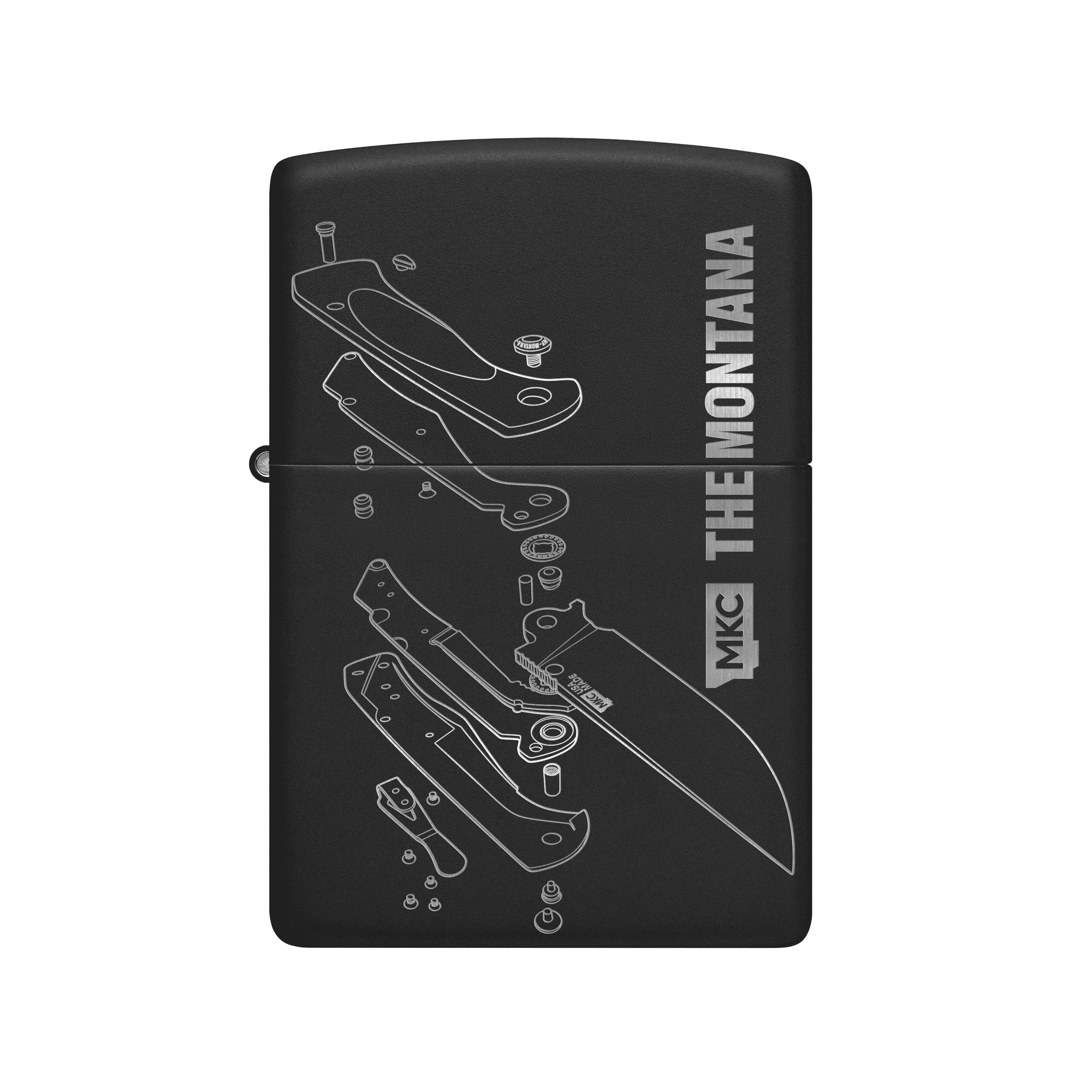 THE MONTANA TRADITIONAL WINDPROOF ZIPPO LIGHTER - USA MADE