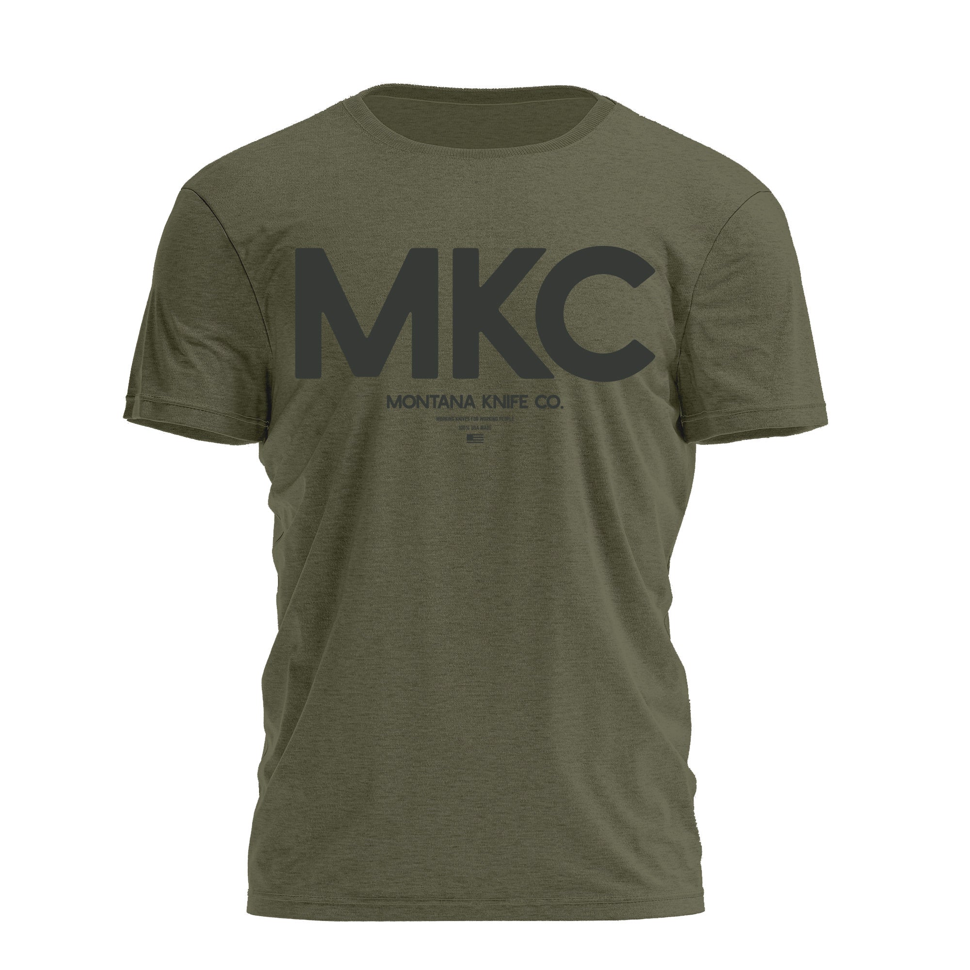 MKC LARGE LOGO TEE - ARMY GREEN