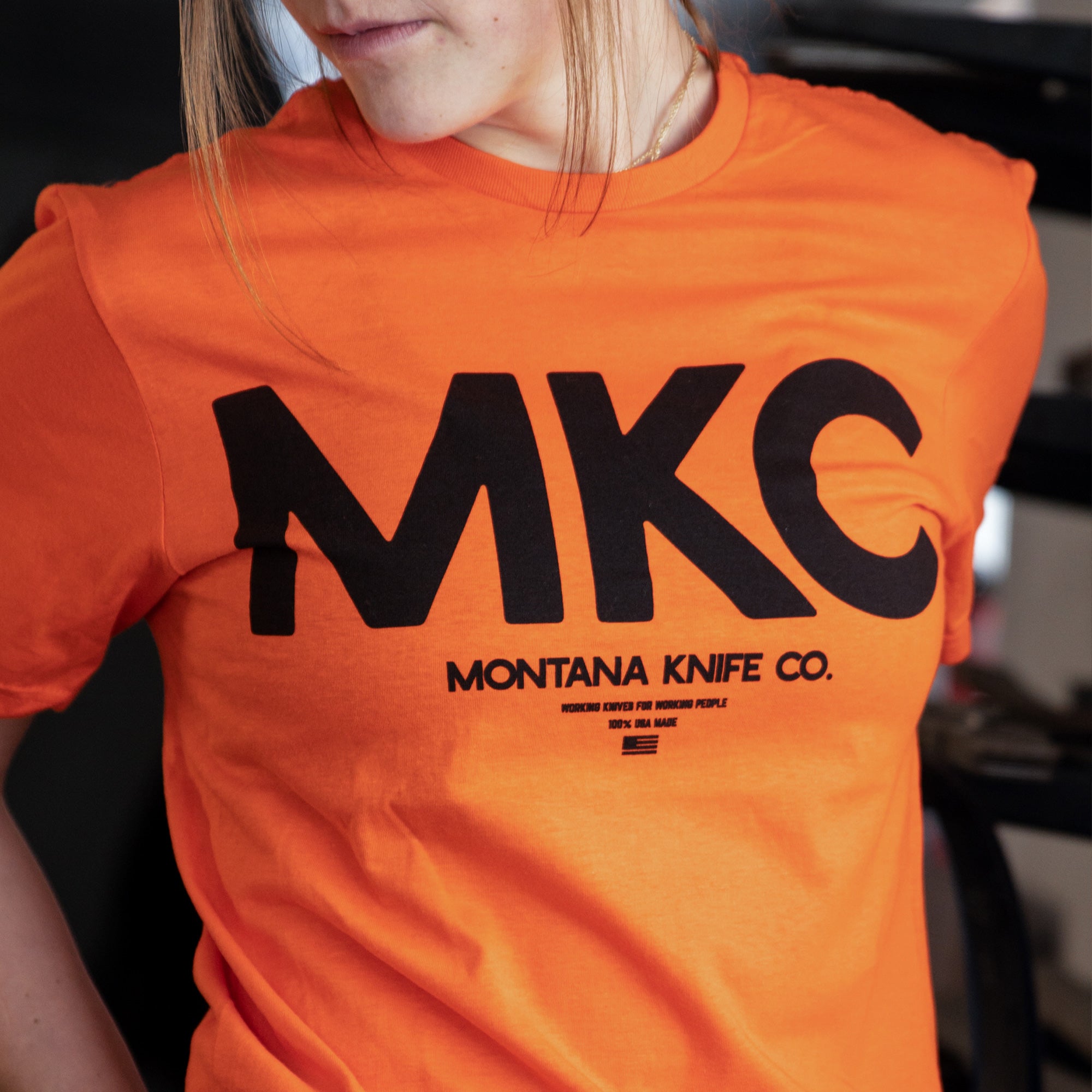 MKC LARGE LOGO TEE - BLAZE ORANGE