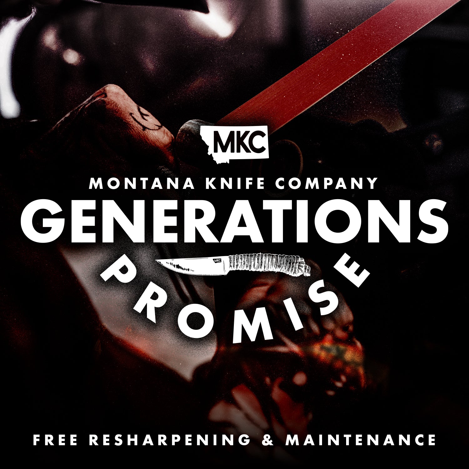MKC GENERATIONS PROMISE - FREE RESHARPENING AND MAINTENANCE