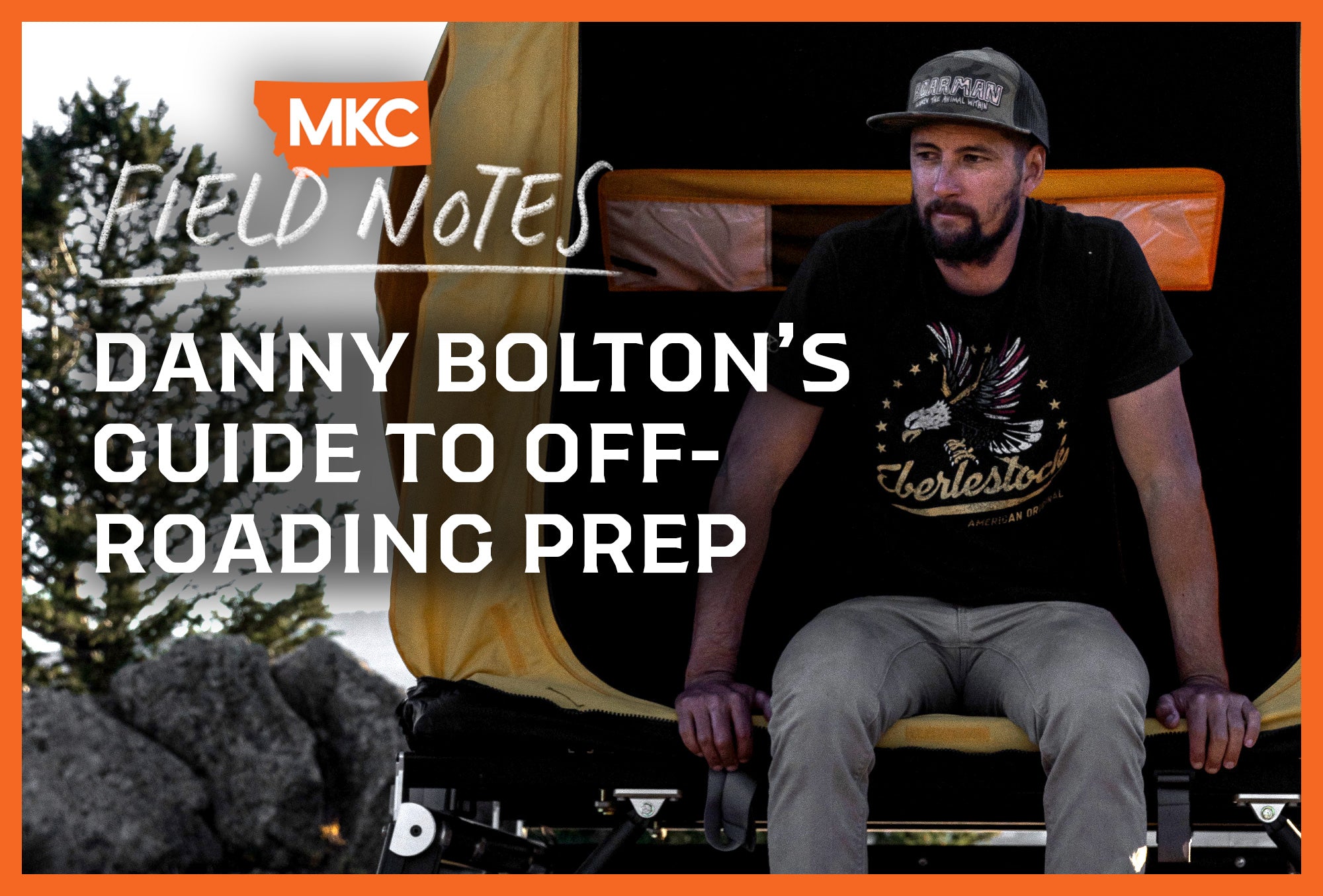 Danny Bolton sits on the open back of his off-roading vehicle after completing his top tips for off-roading prep.