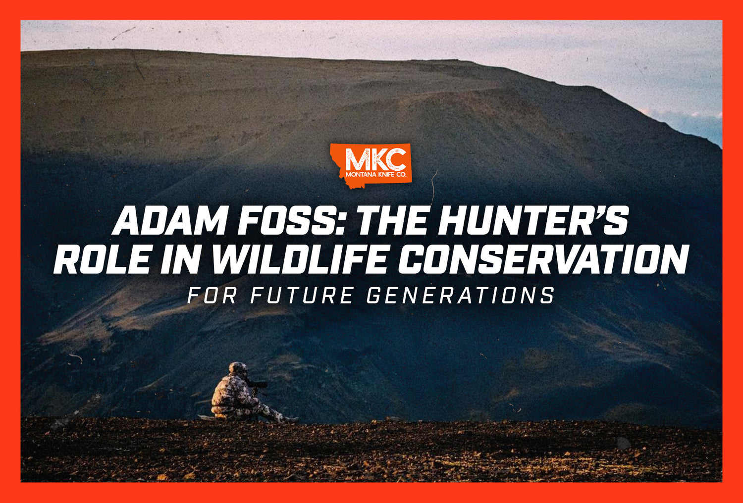 A man in camo sits in shadow at the base of a hill, contemplating the hunter’s role in wildlife conservation.