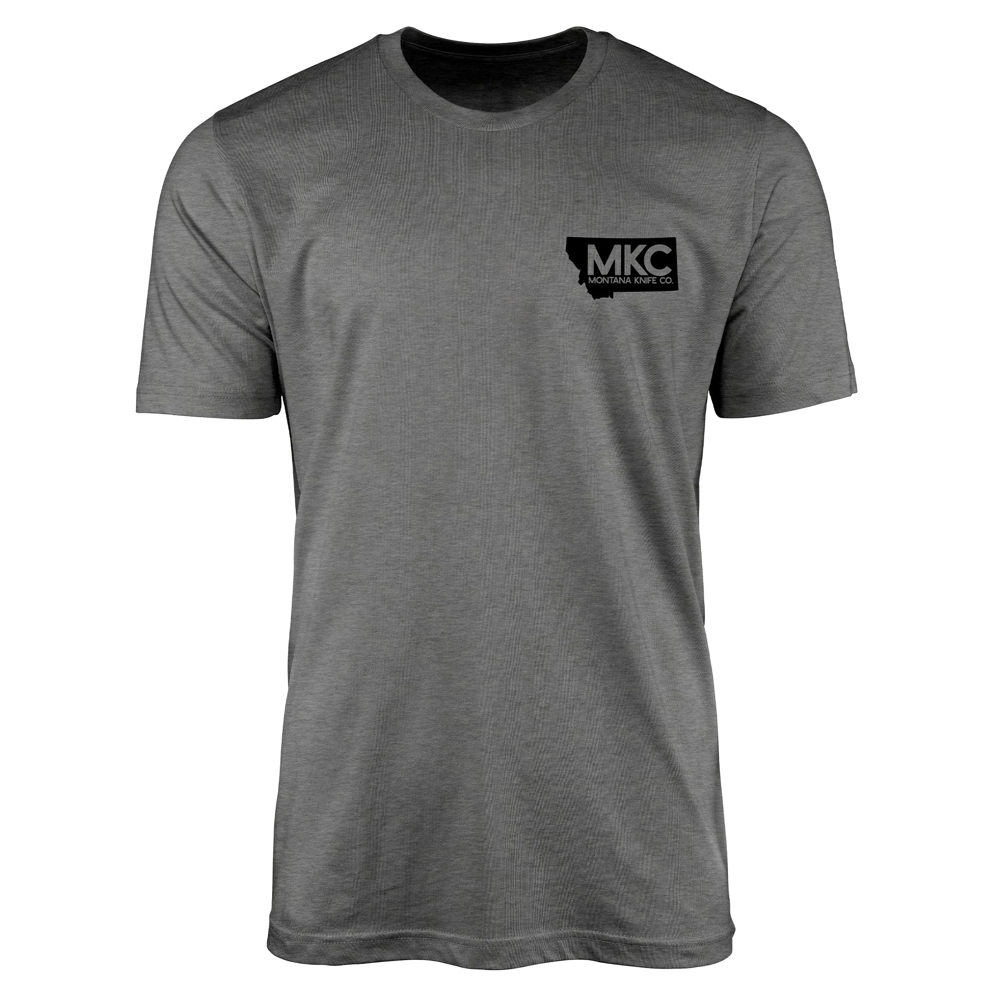 MKC BISON SKULL TEE - HEATHER GREY