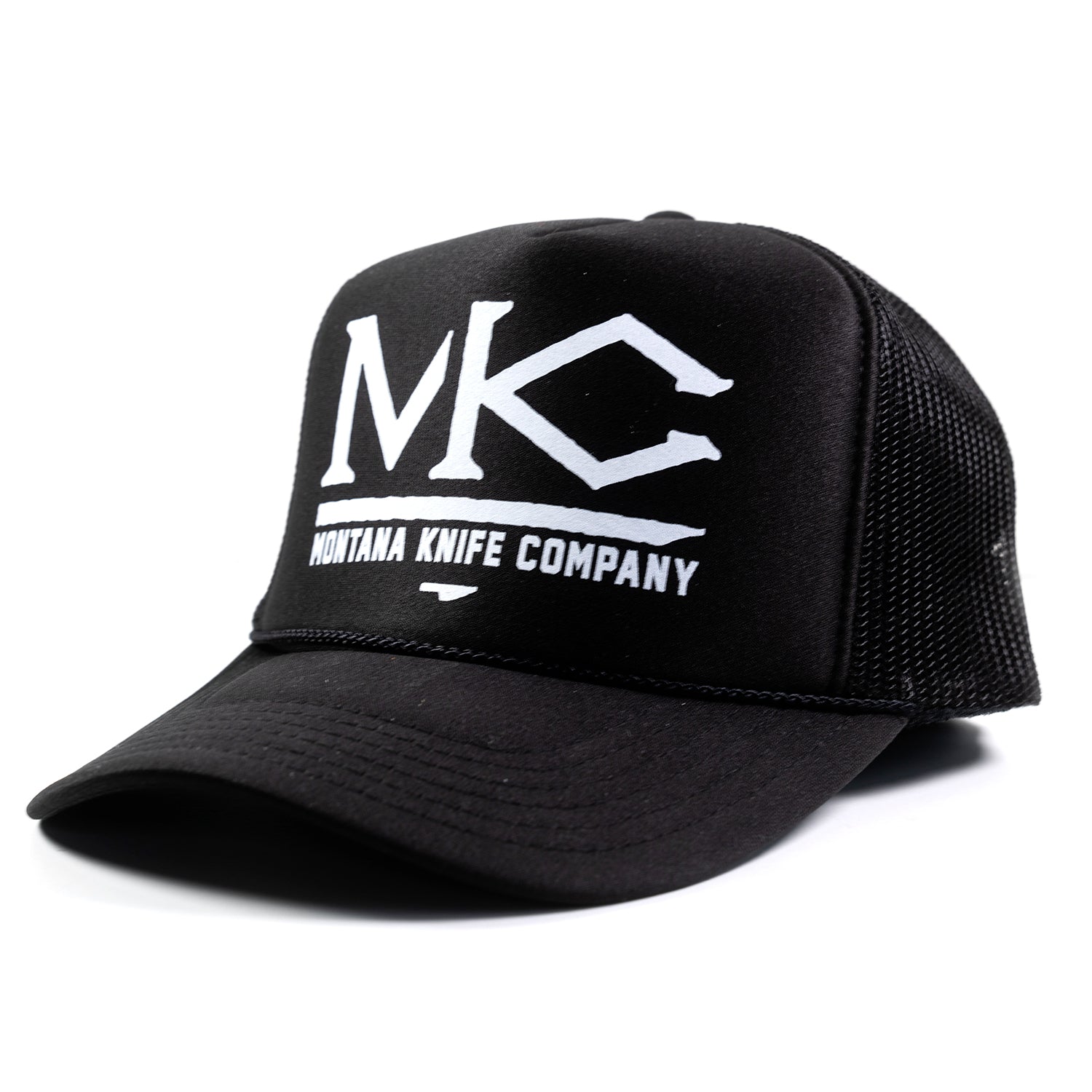 BRANDED MKC LOGO - FOAM TRUCKER HAT - BLACK