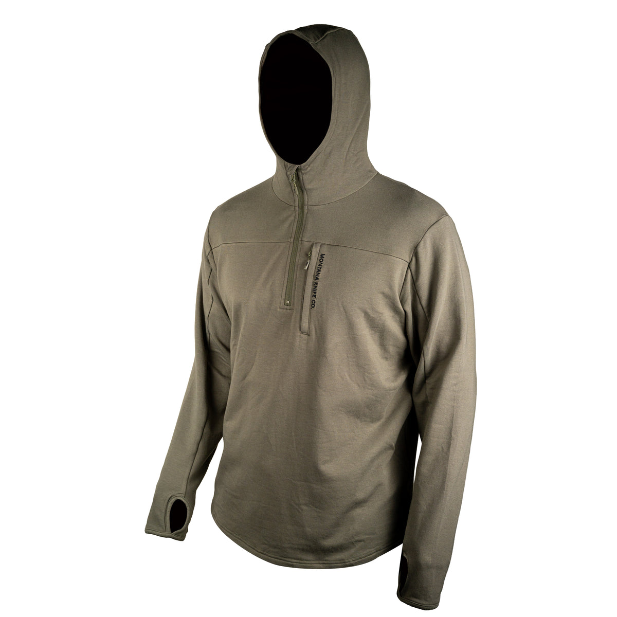 Highline Half-Zip Hoodie - Olive | Montana Knife Company