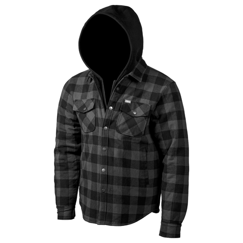 BIG TIMBER HOODED FLANNEL GREY