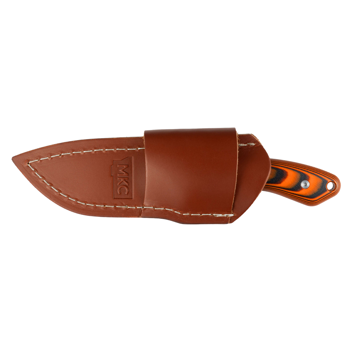 Mule Deer Leather Sheath - Horizontal Belt Carry | MKC