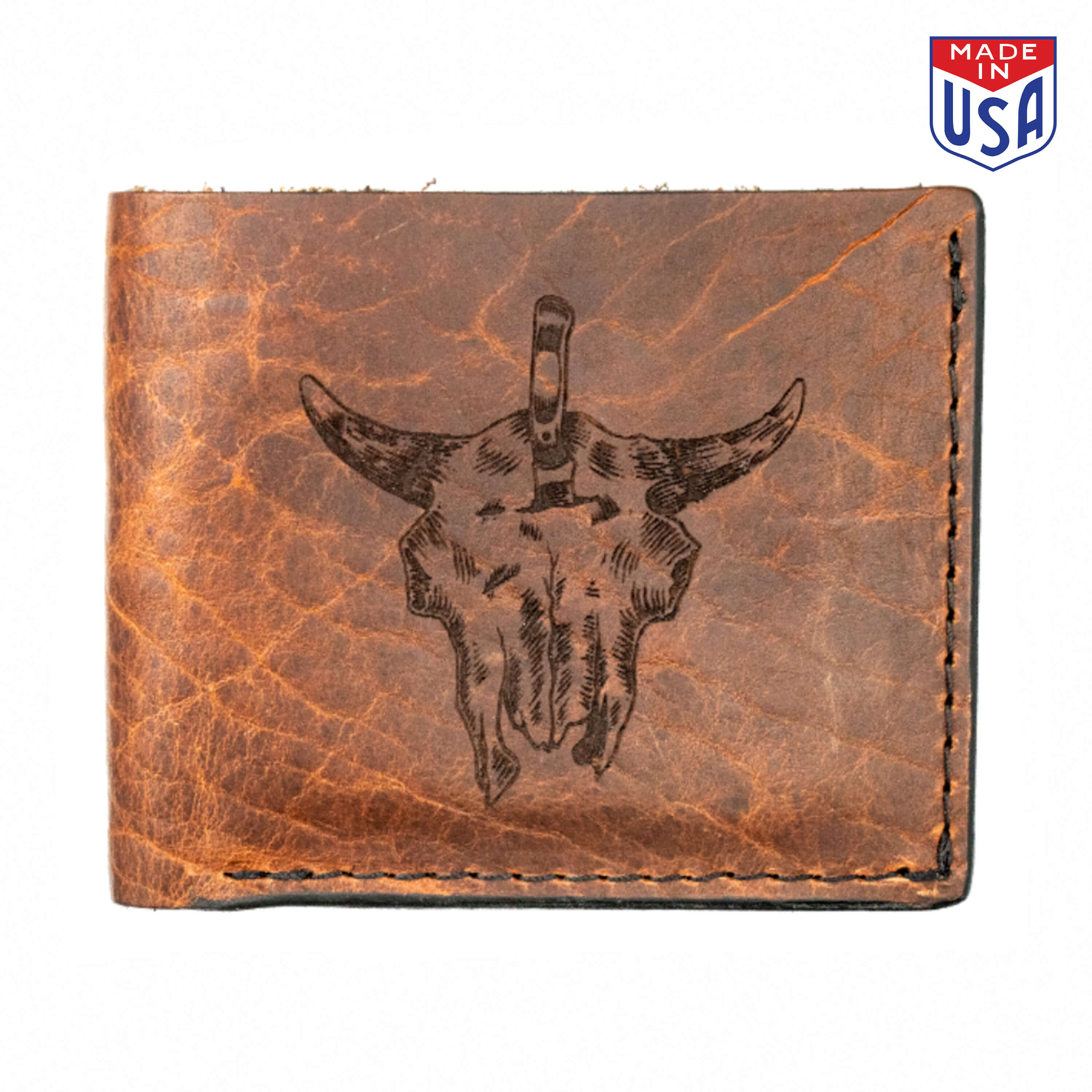 MKC BISON SKULL - LEATHER WALLET