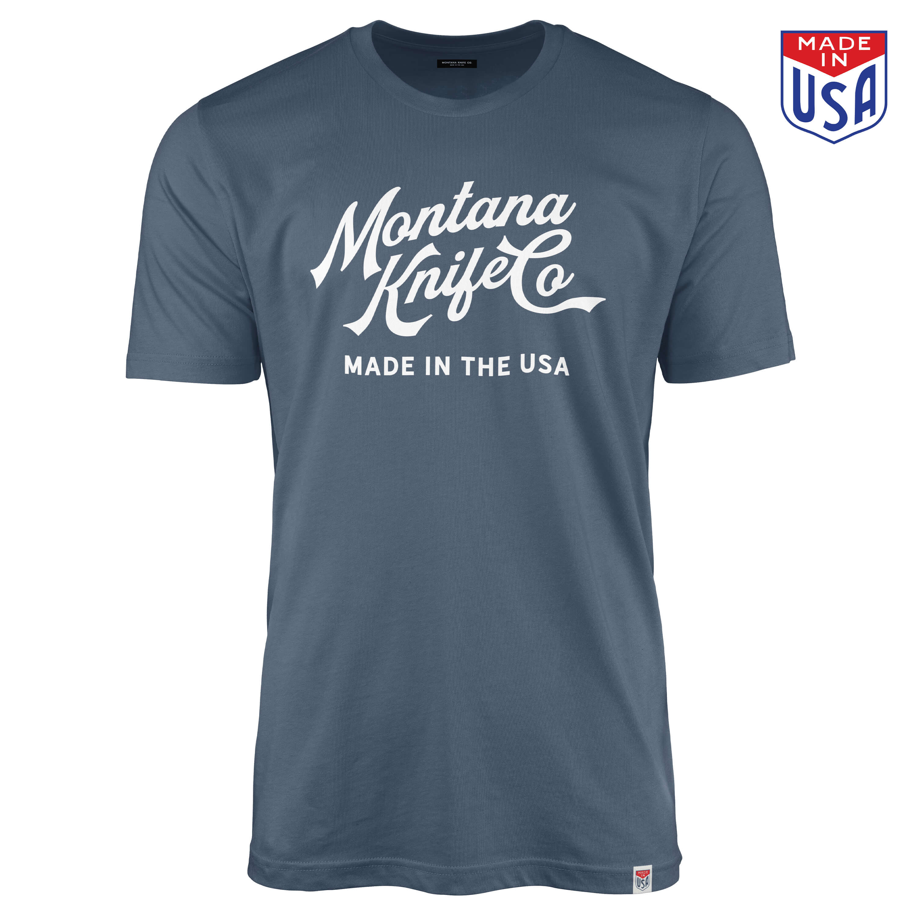 MKC HERITAGE TEE - USA MADE - GLACIER