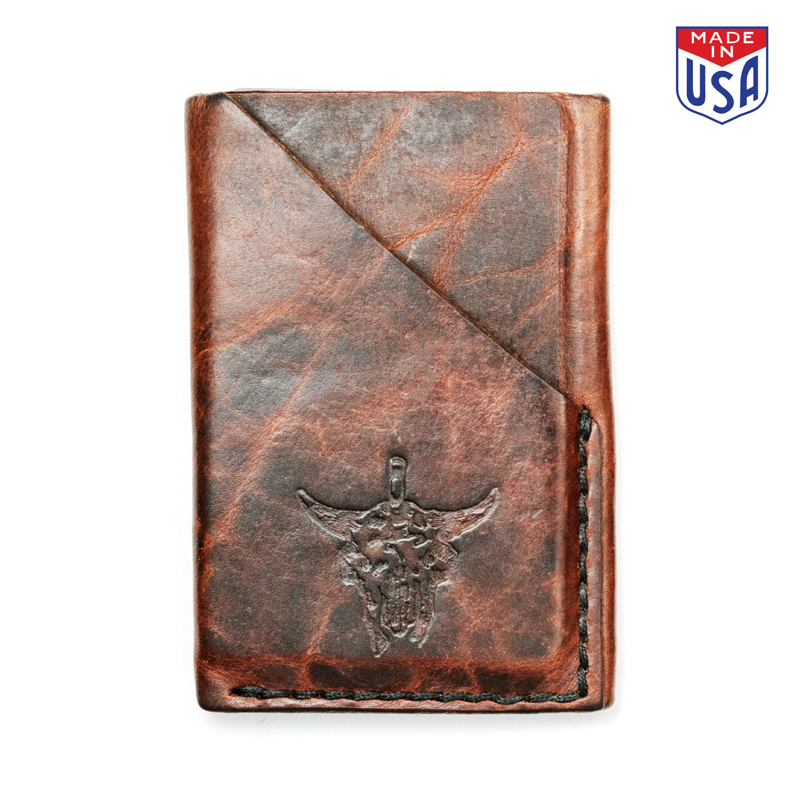 MKC BISON SKULL - MINI LEATHER WALLET