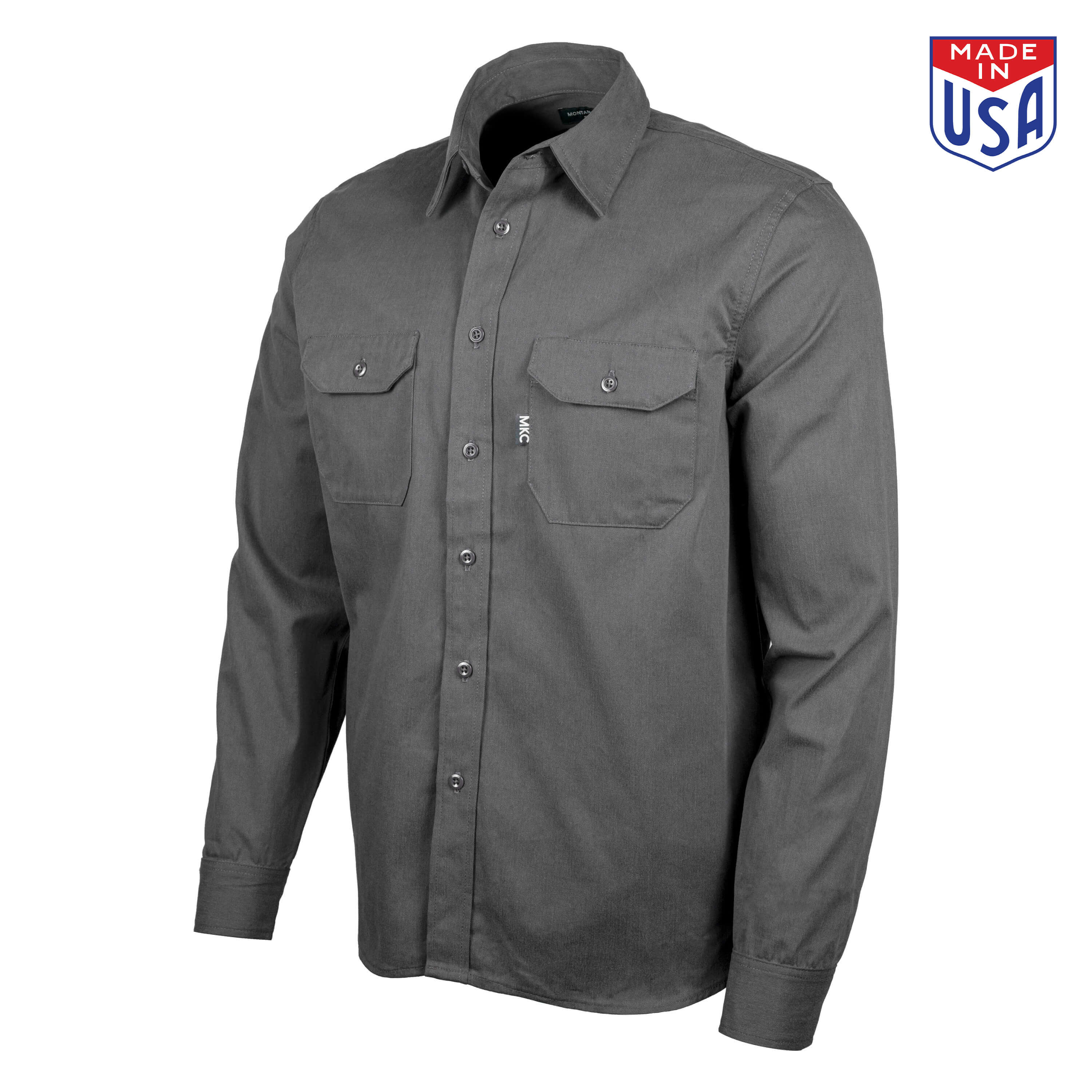 MKC SHOP SHIRT - GRAPHITE - USA MADE