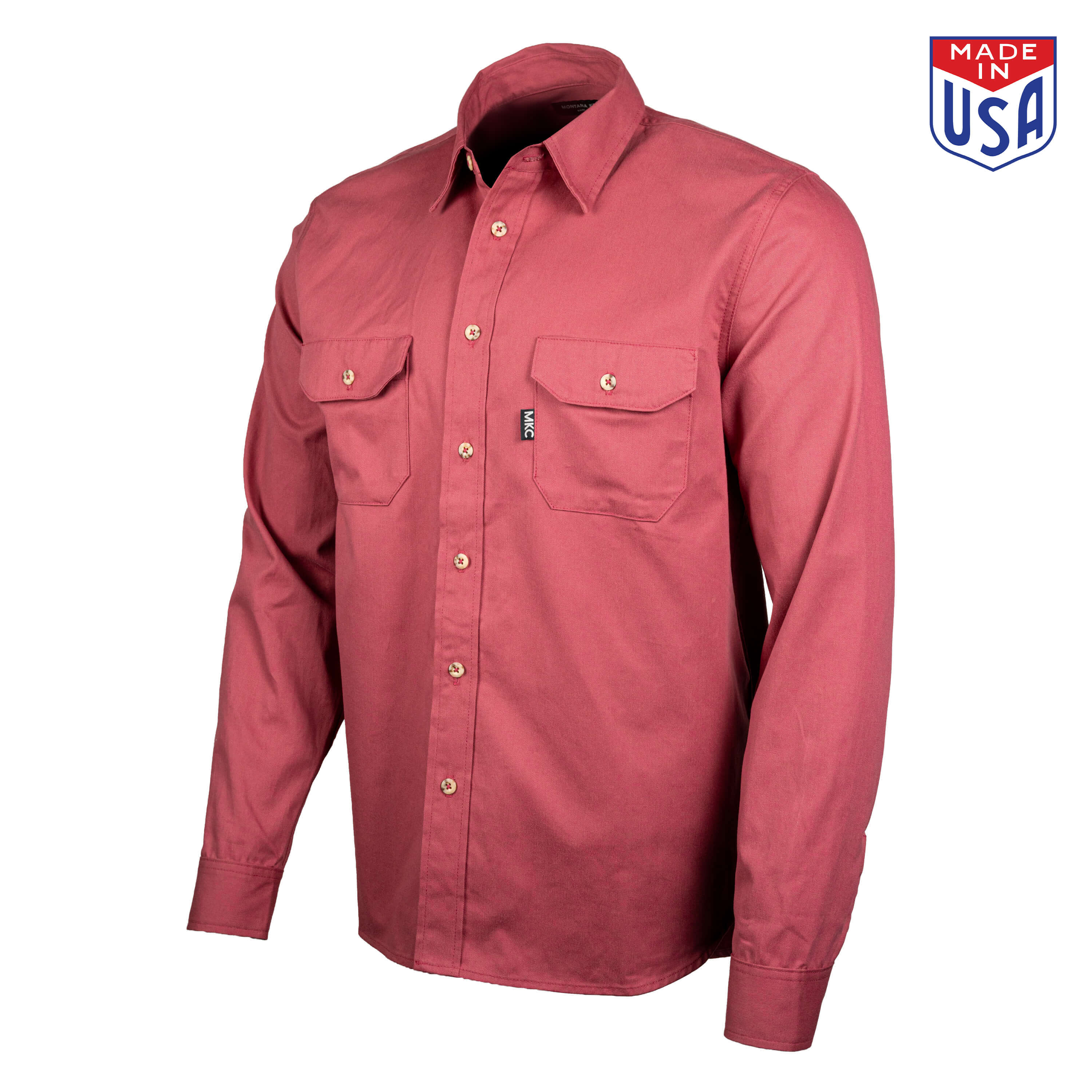 MKC SHOP SHIRT - REDWOOD - USA MADE