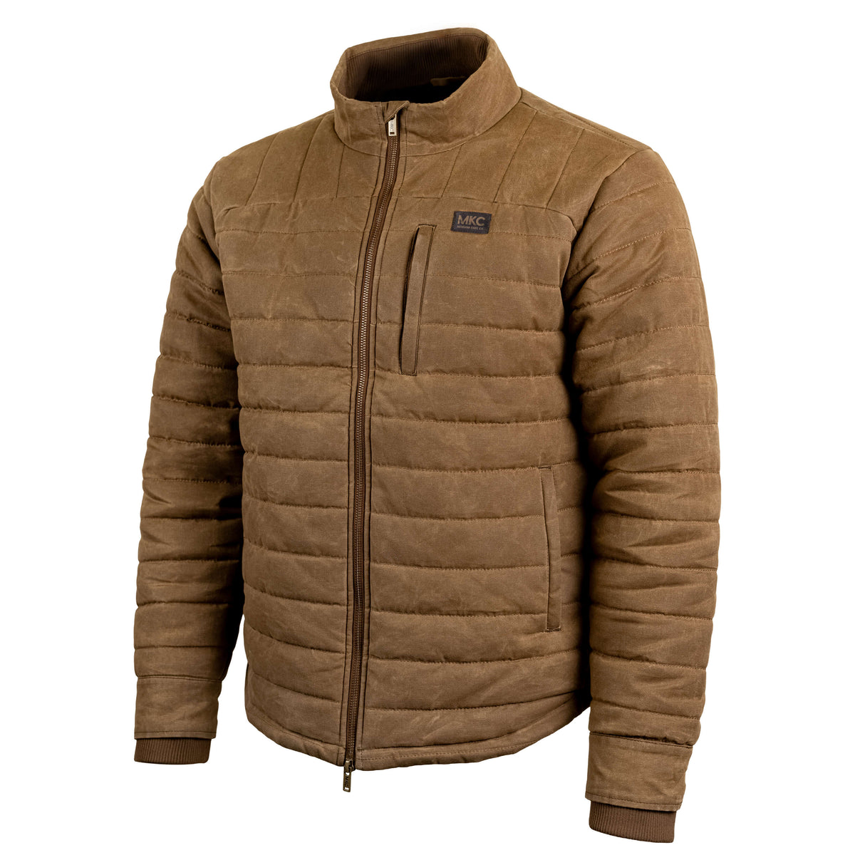 WHITEFISH WAXED CANVAS PUFFY JACKET - TAN
