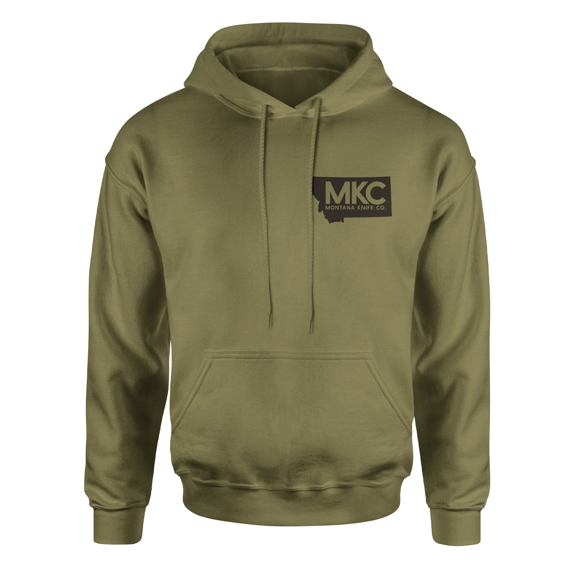 MKC BISON SKULL HOODIE - OLIVE MKC BISON SKULL HOODIE - OLIVE