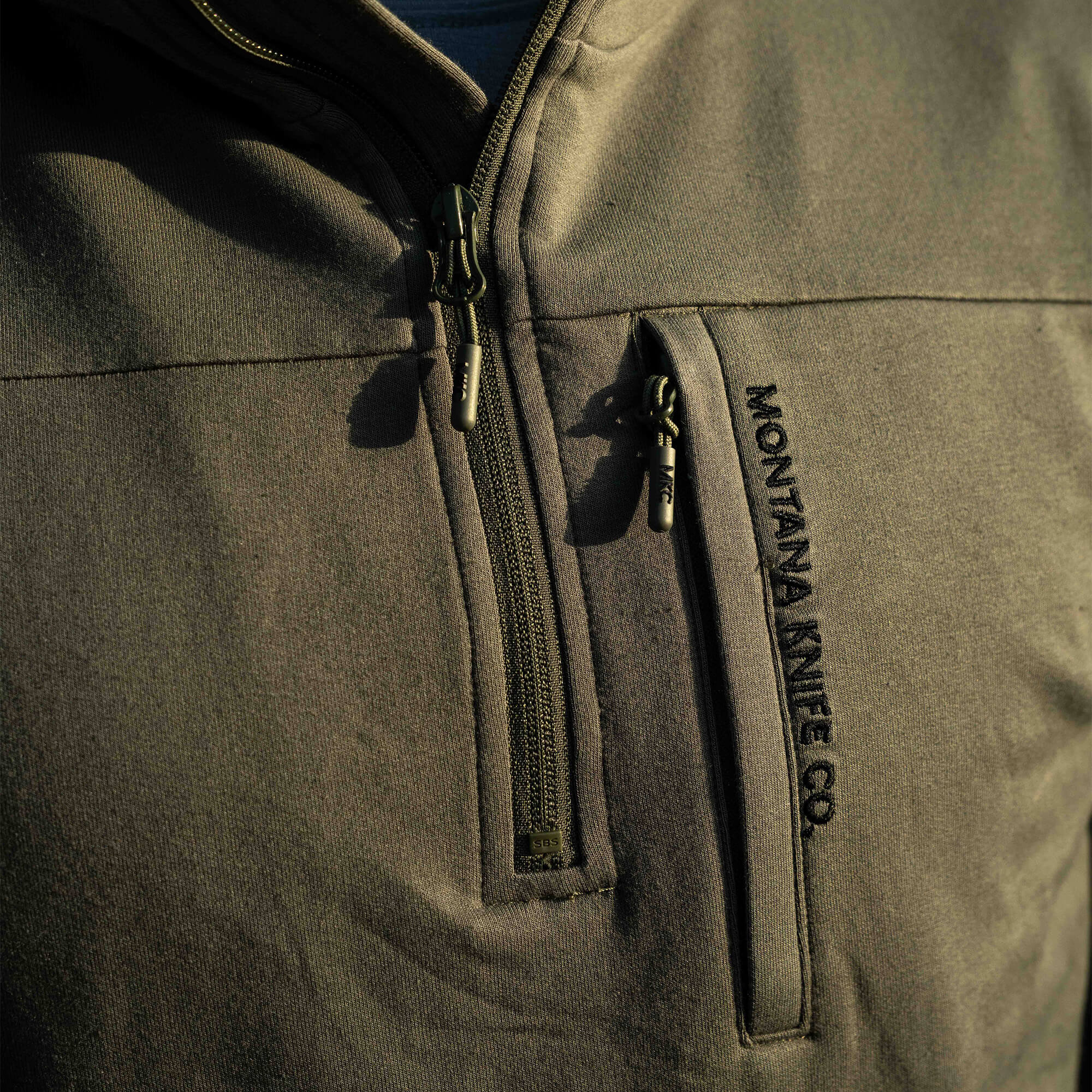HIGHLINE HALF-ZIP HOODIE - OLIVE
