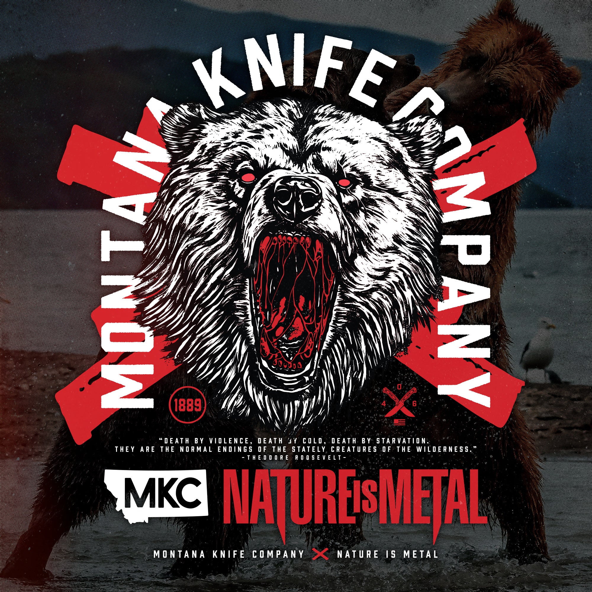 MKC X NATURE IS METAL - LONG SLEEVE TEE