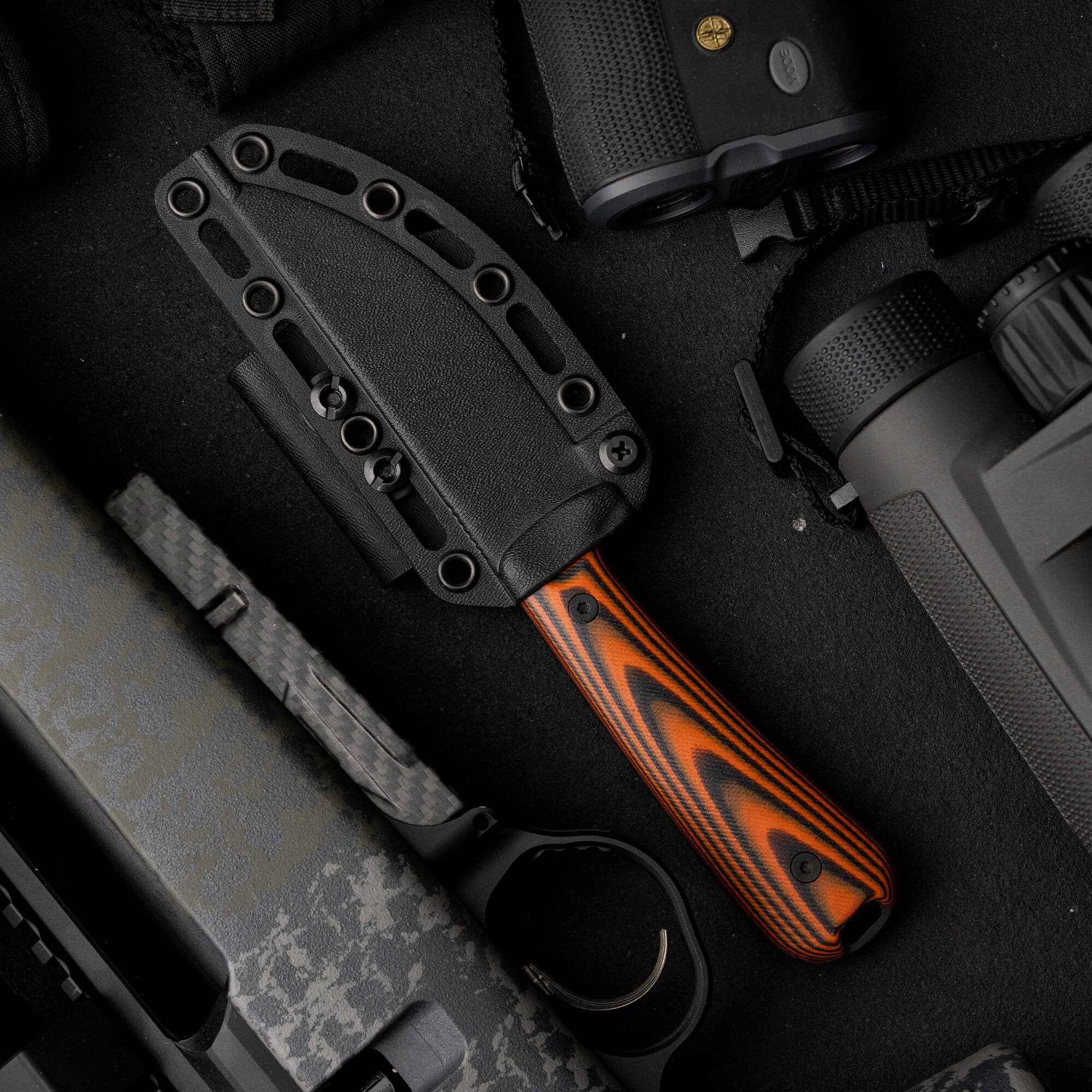 Stubhorn - PVD - Orange & Black | Montana Knife Company