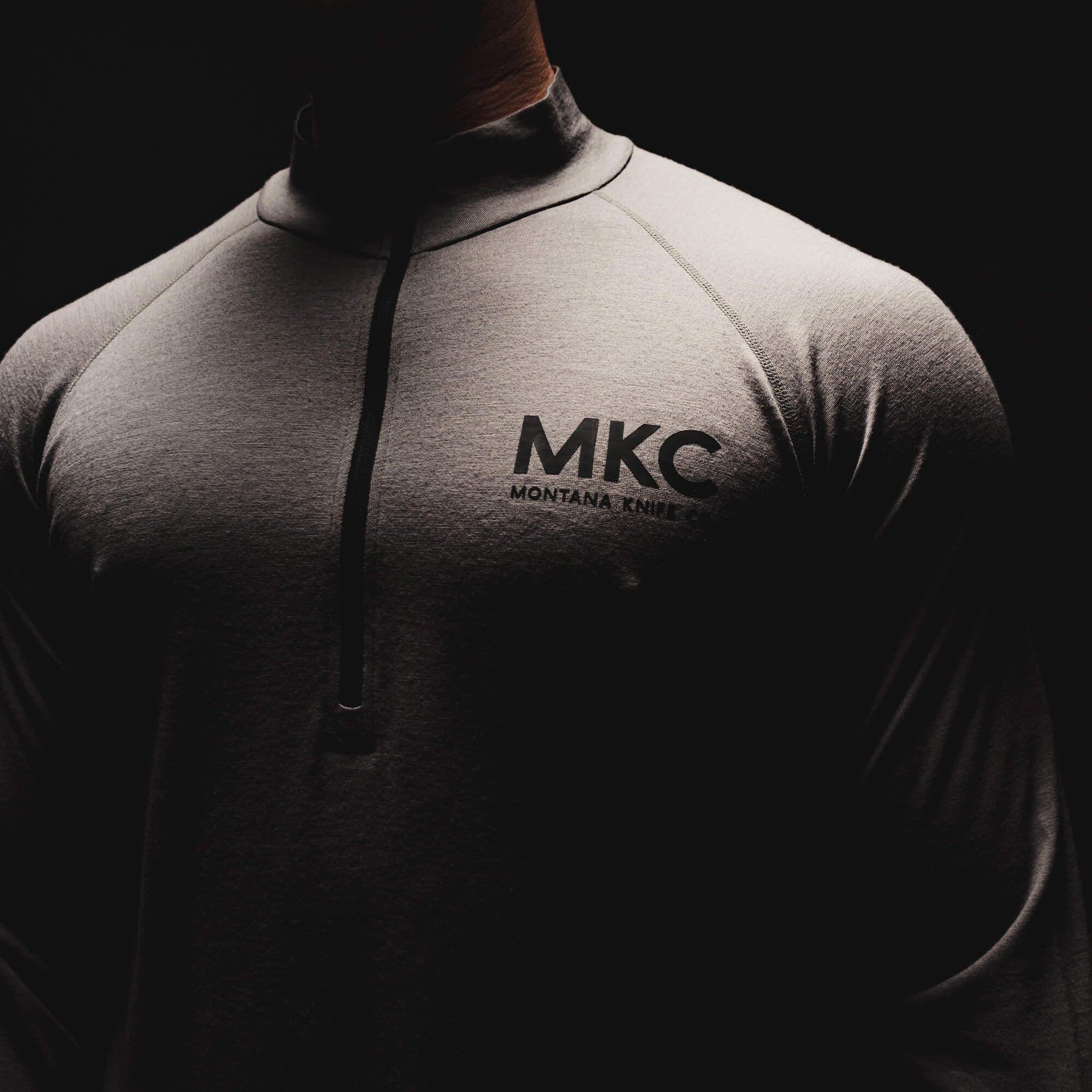 ウェア MK RANGE LINE PRO QUARTER ZIP - CHARCOAL