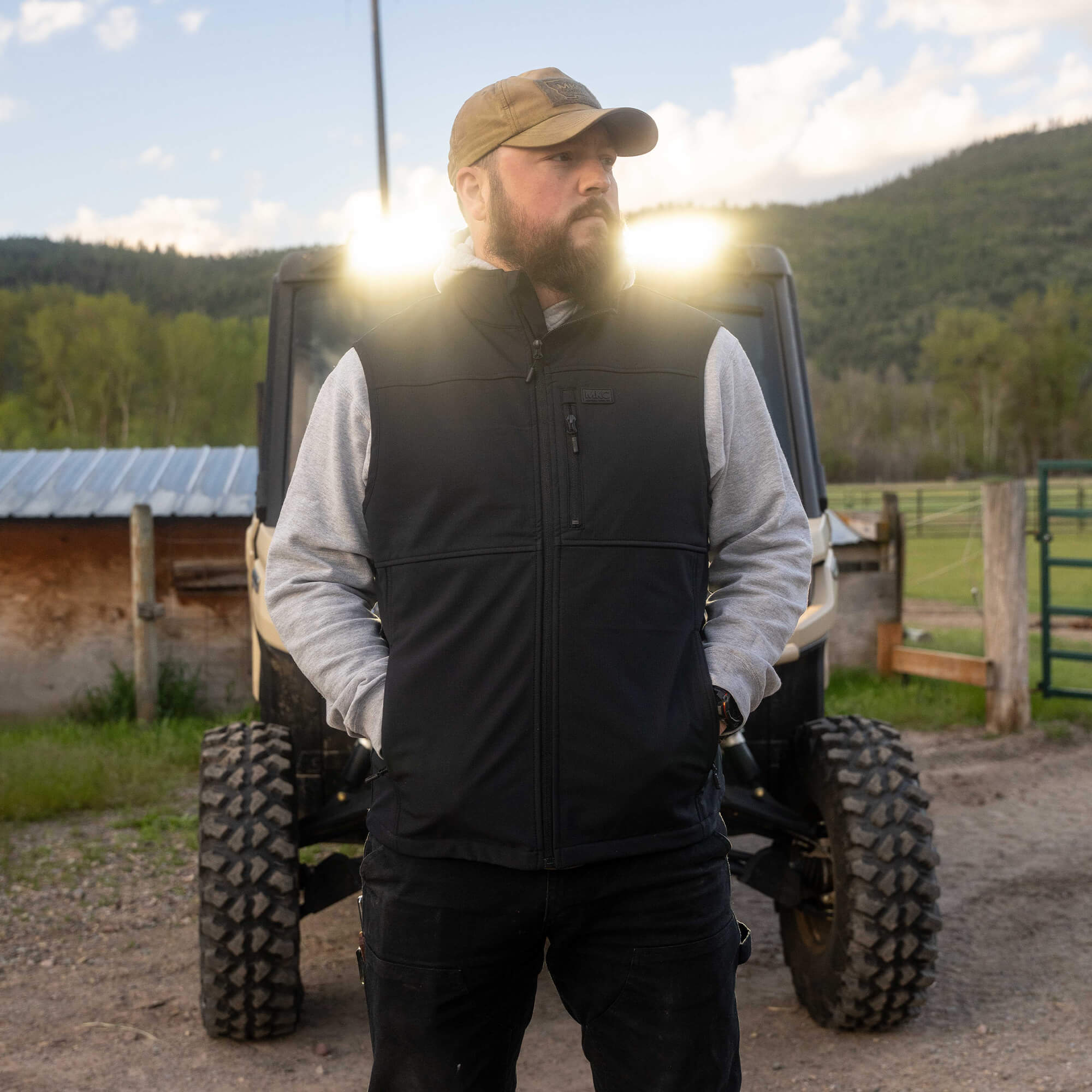 【stone 】プリマロスト ベスト 2XL ブラック REXFORD RIPSTOP VEST - BLACK
