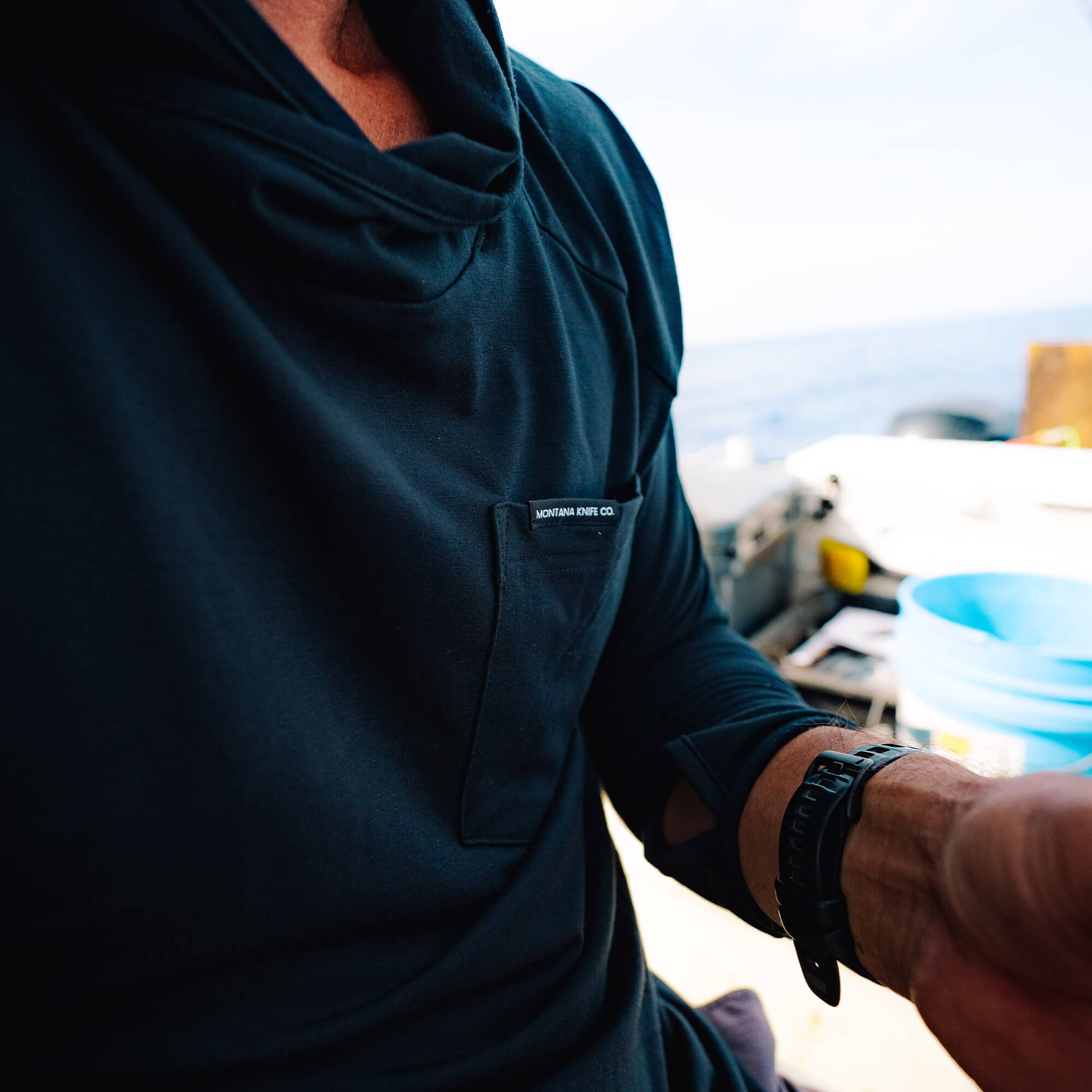 RIMROCK LIGHTWEIGHT HOODIE - BLACK