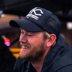 BRANDED MKC LOGO - FOAM TRUCKER HAT - BLACK
