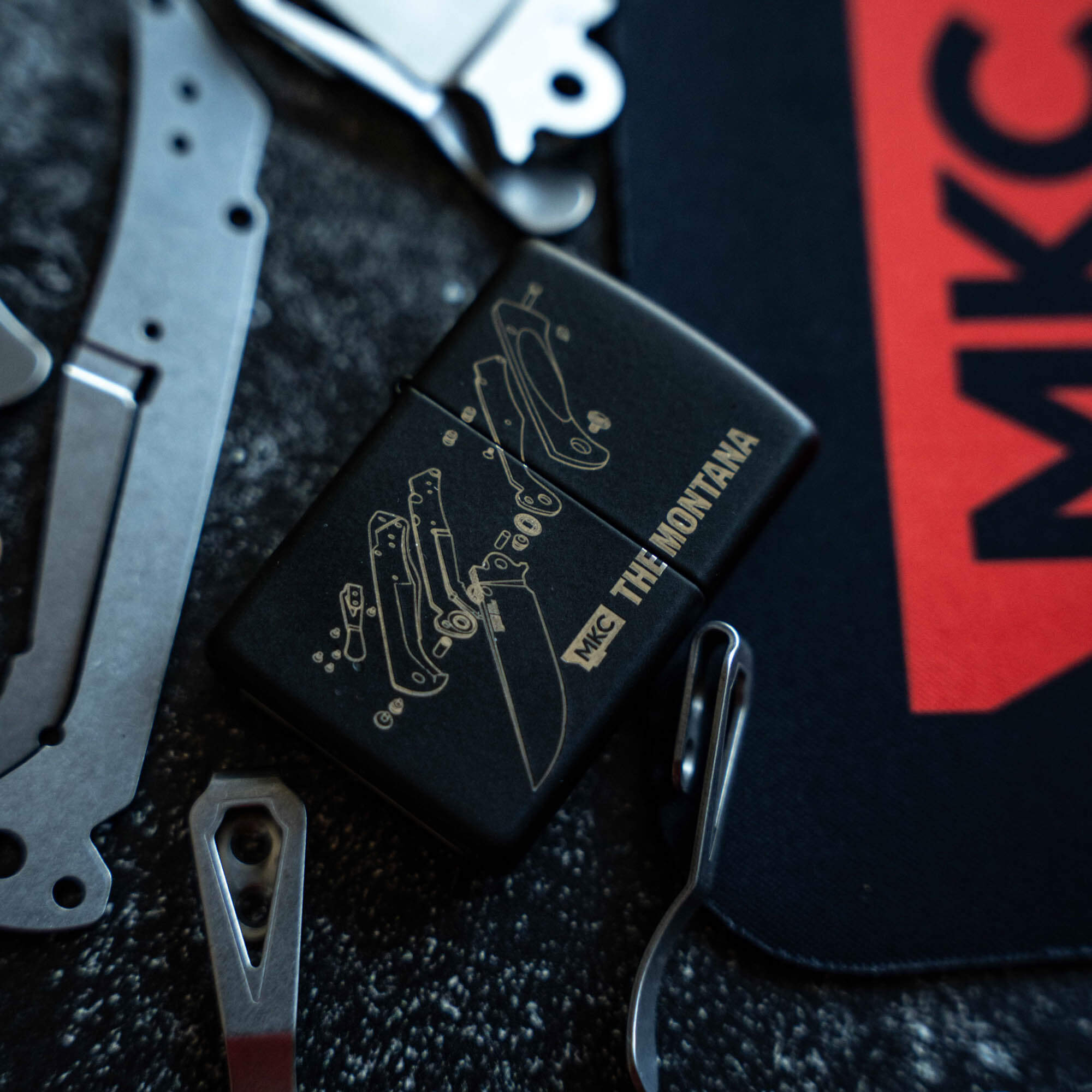 THE MONTANA TRADITIONAL WINDPROOF ZIPPO LIGHTER - USA MADE