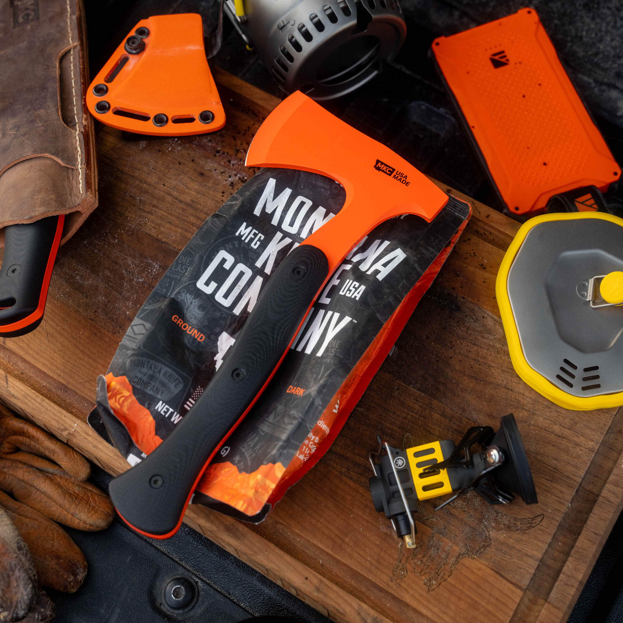 Hellgate Hatchet - Blaze Orange Cerakote™ | MKC