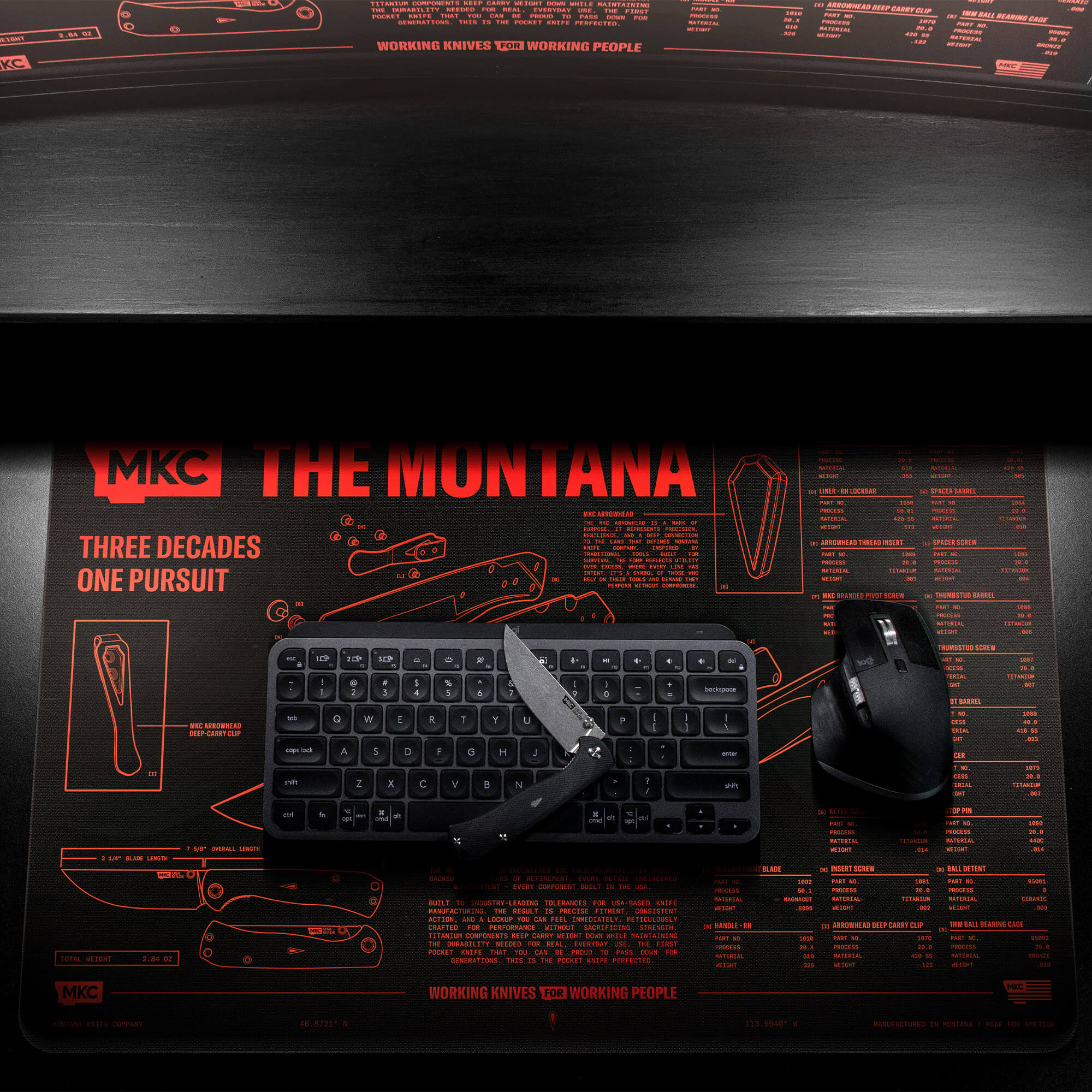 タナカ デスクマット パッド THE MONTANA DESK MAT