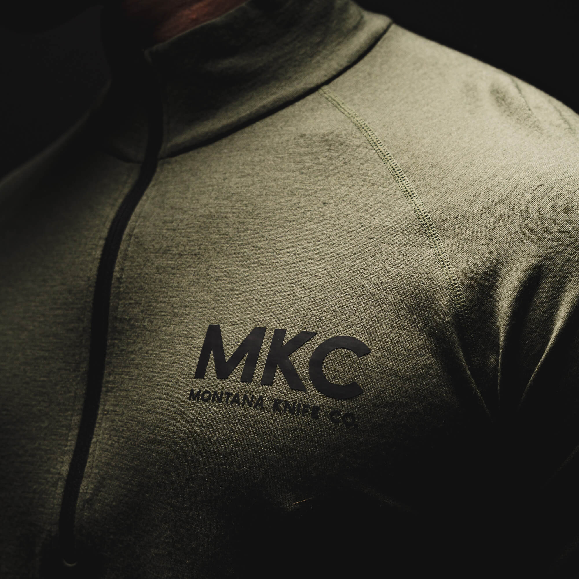 RANGE LINE PRO QUARTER ZIP - OLIVE