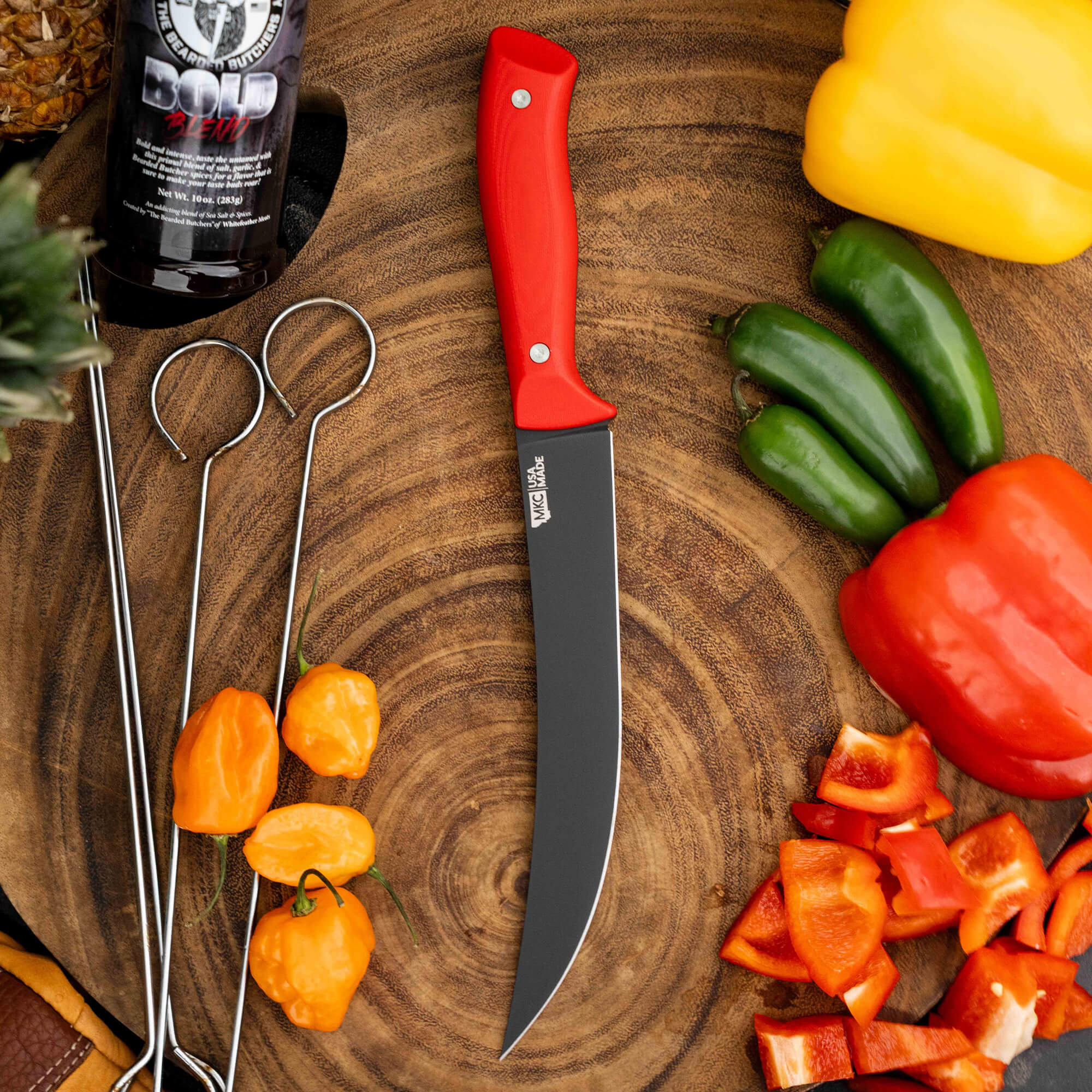 BREAKING BUTCHER KNIFE - PVD - RED