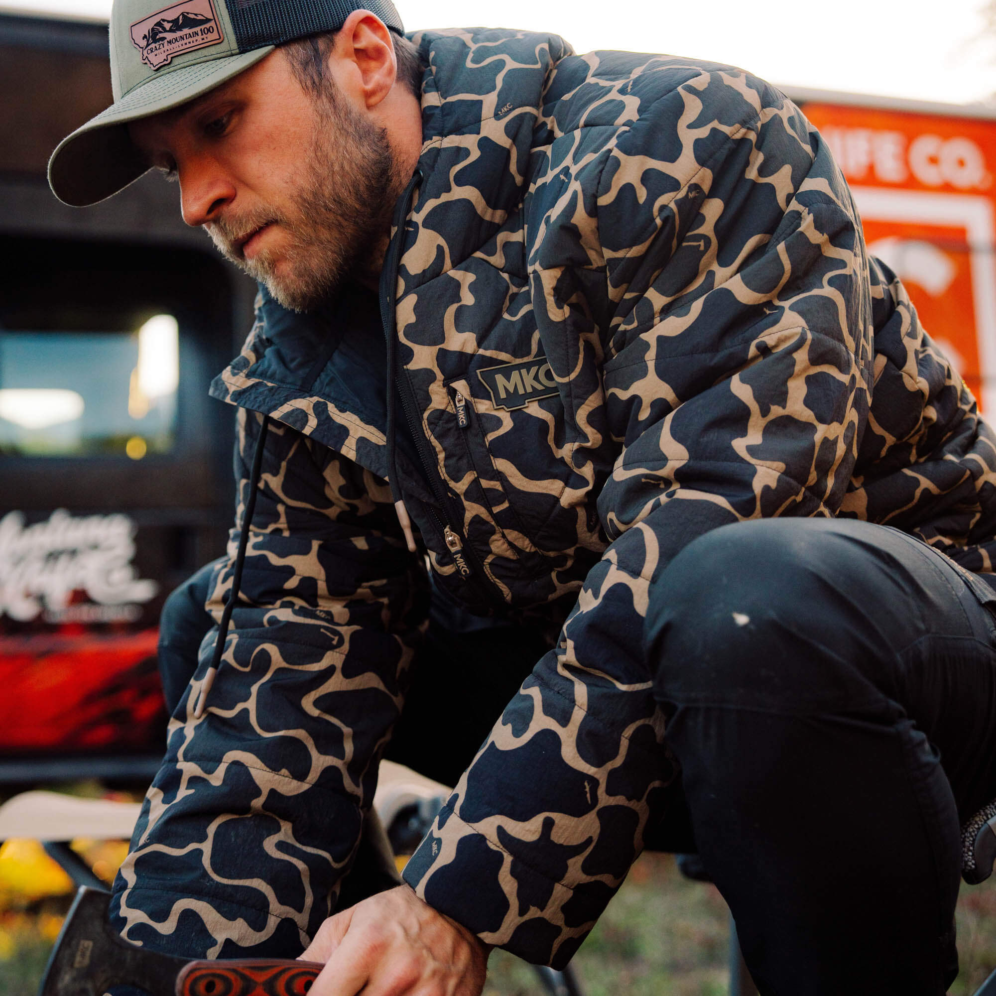 Grinnell Puffy Zip Jacket - Olive | Montana Knife Company