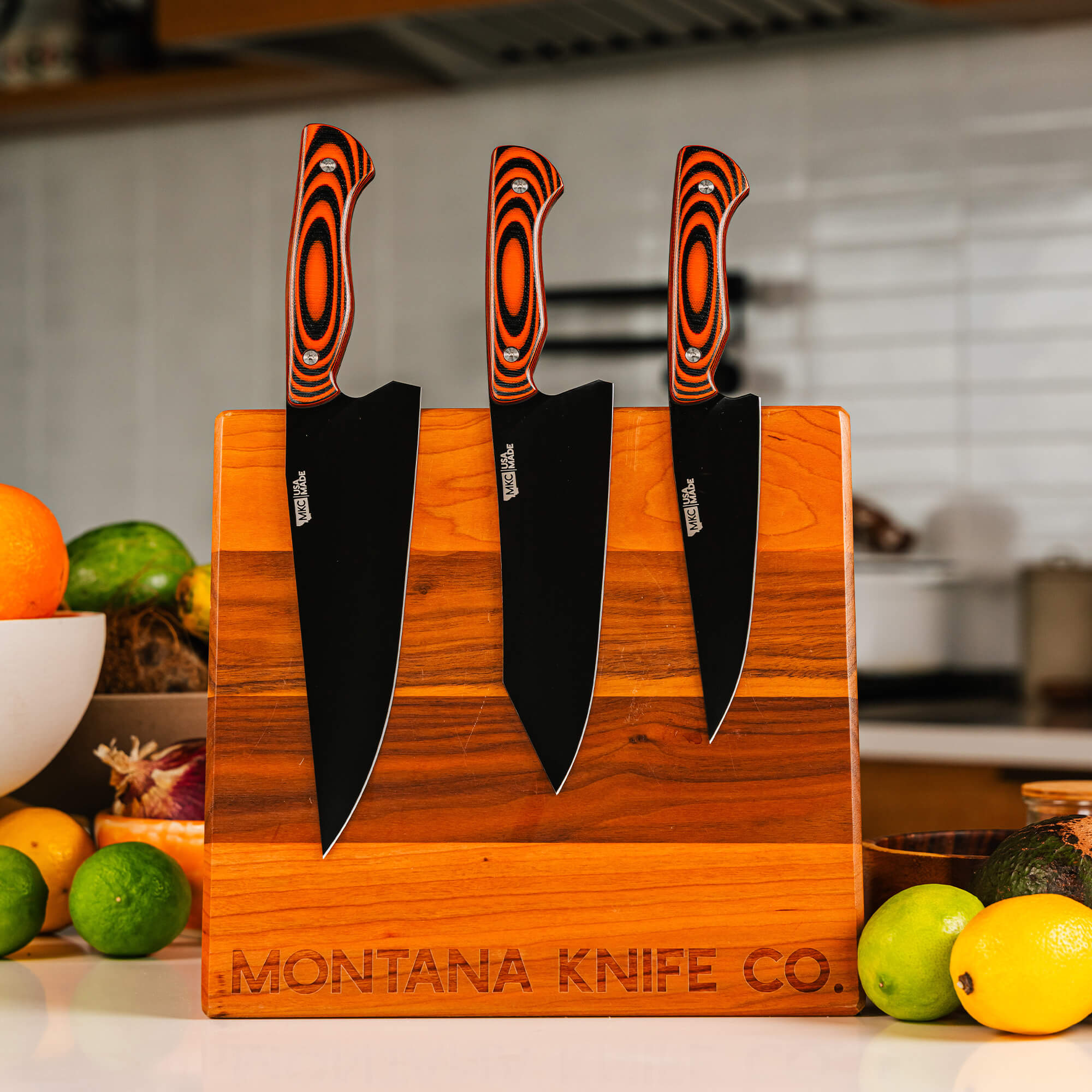 MKC Culinary Set - Orange & Black | Montana Knife Company