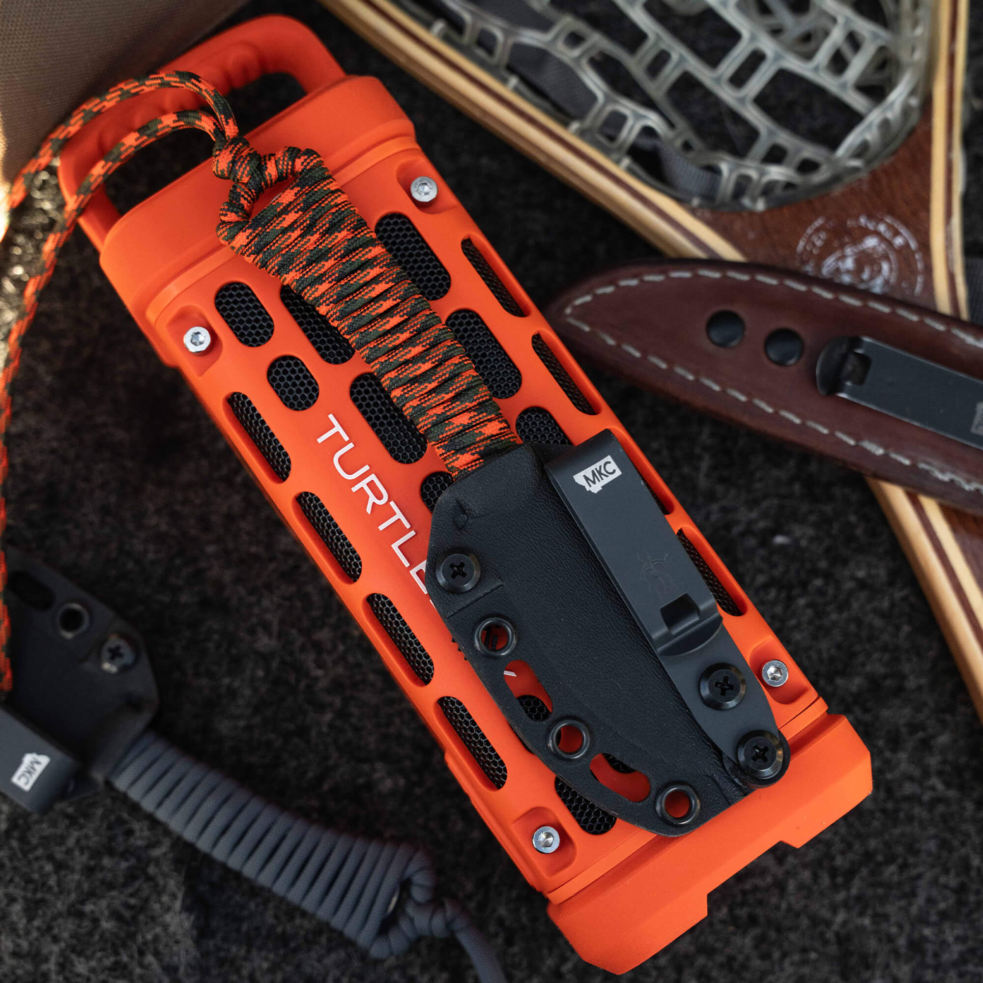 Mini Stoned Goat - Orange & Black | Montana Knife Company