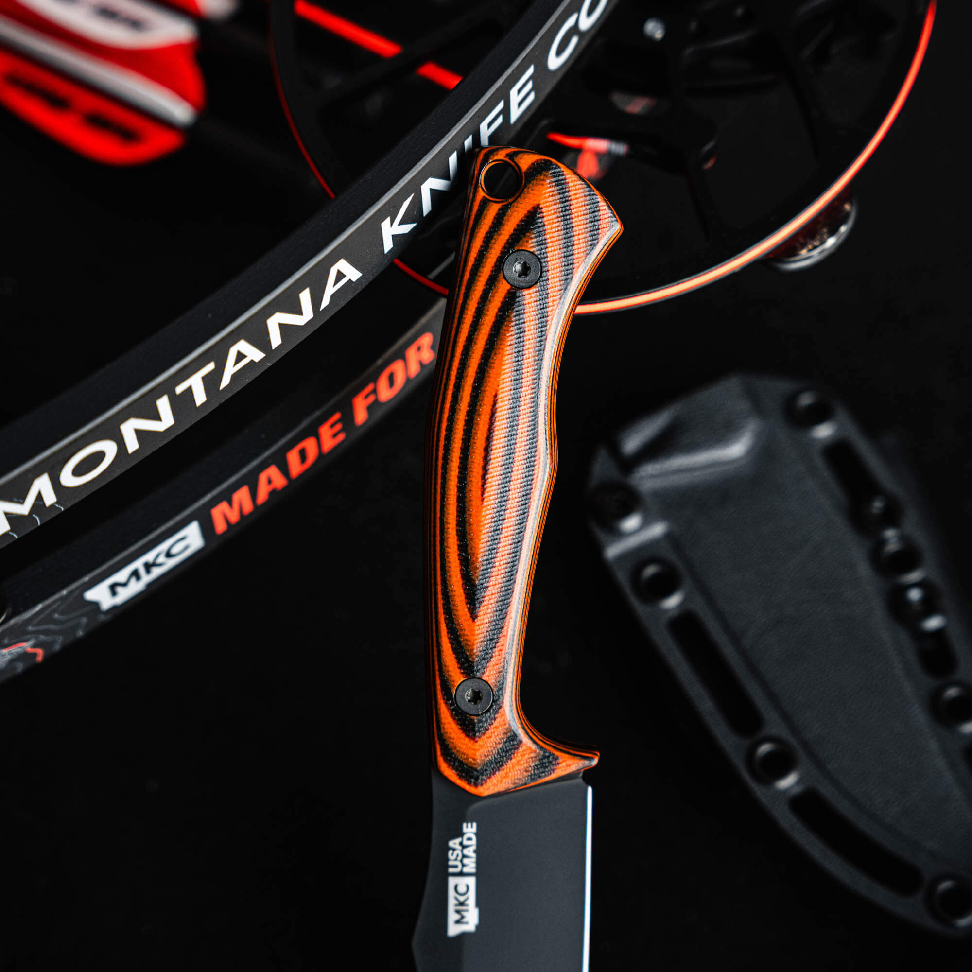 Triumph Pro - Orange & Black | Montana Knife Company