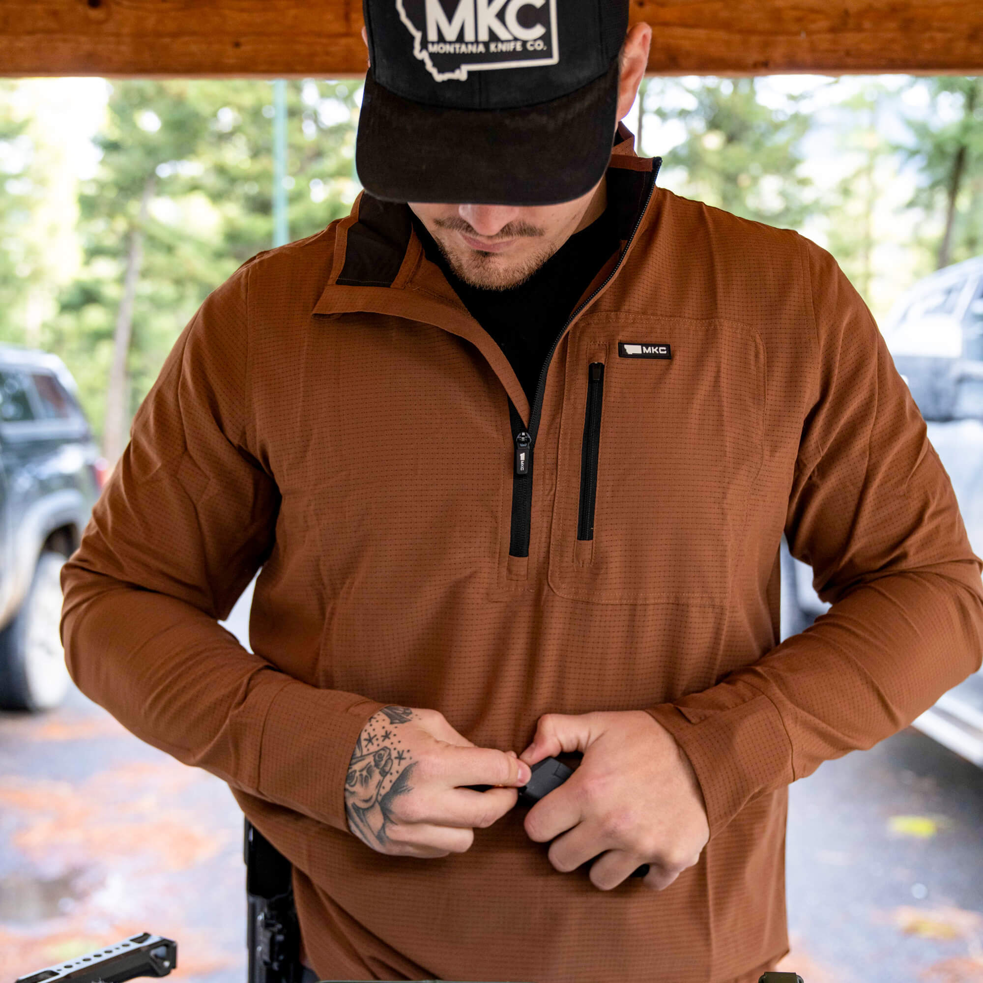 TACTICAL AIRLITE HALF-ZIP - COYOTE