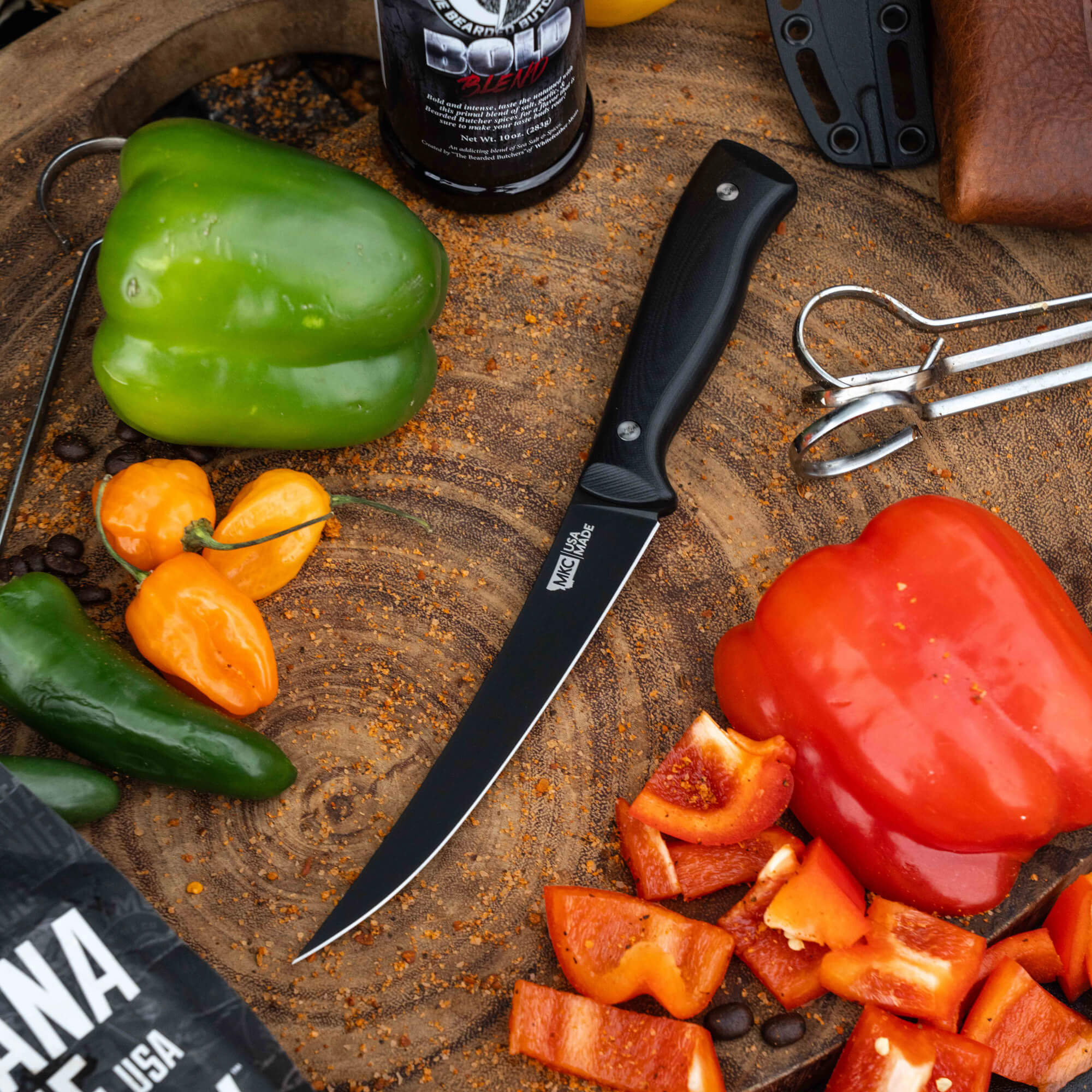 BONING BUTCHER KNIFE - PVD - BLACK