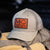 MKC BRANDED LOGO LEATHER PATCH HAT - OLIVE